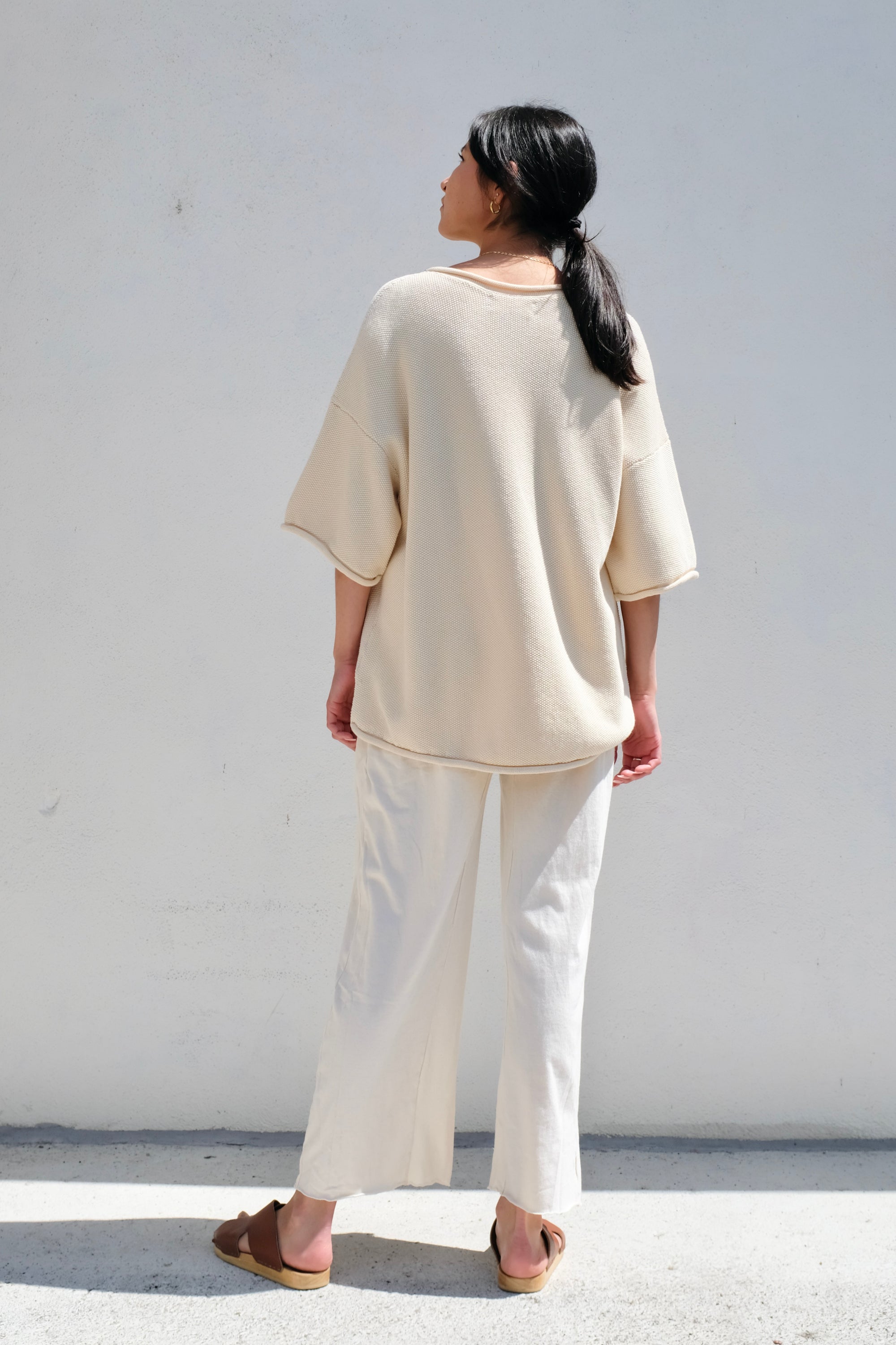 Wol Hide Seed Sweater / Natural