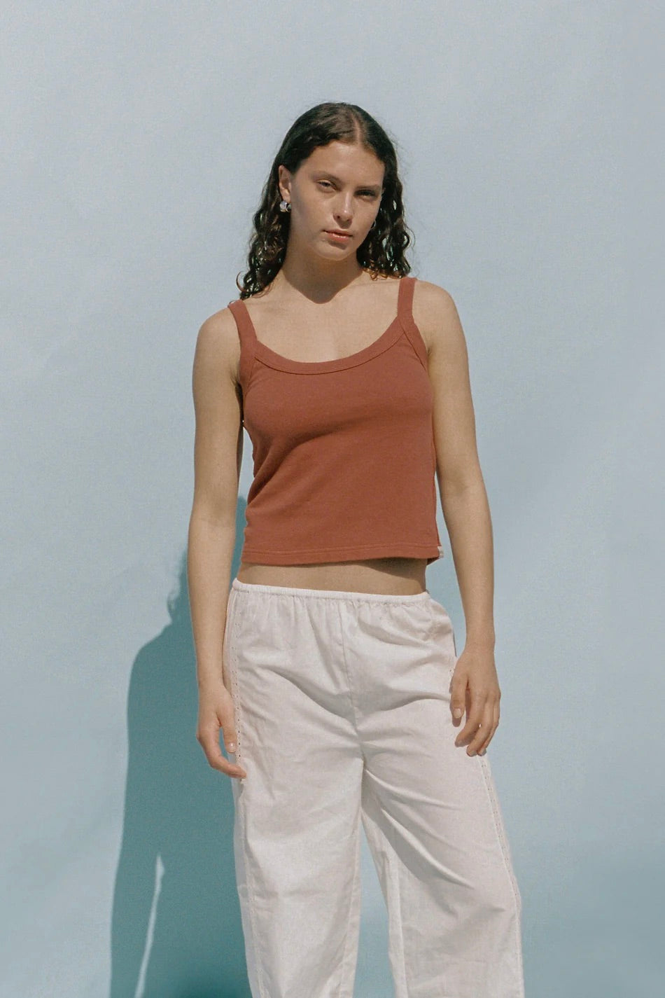Merge Breeze tank top / Burnt Orange Sunset