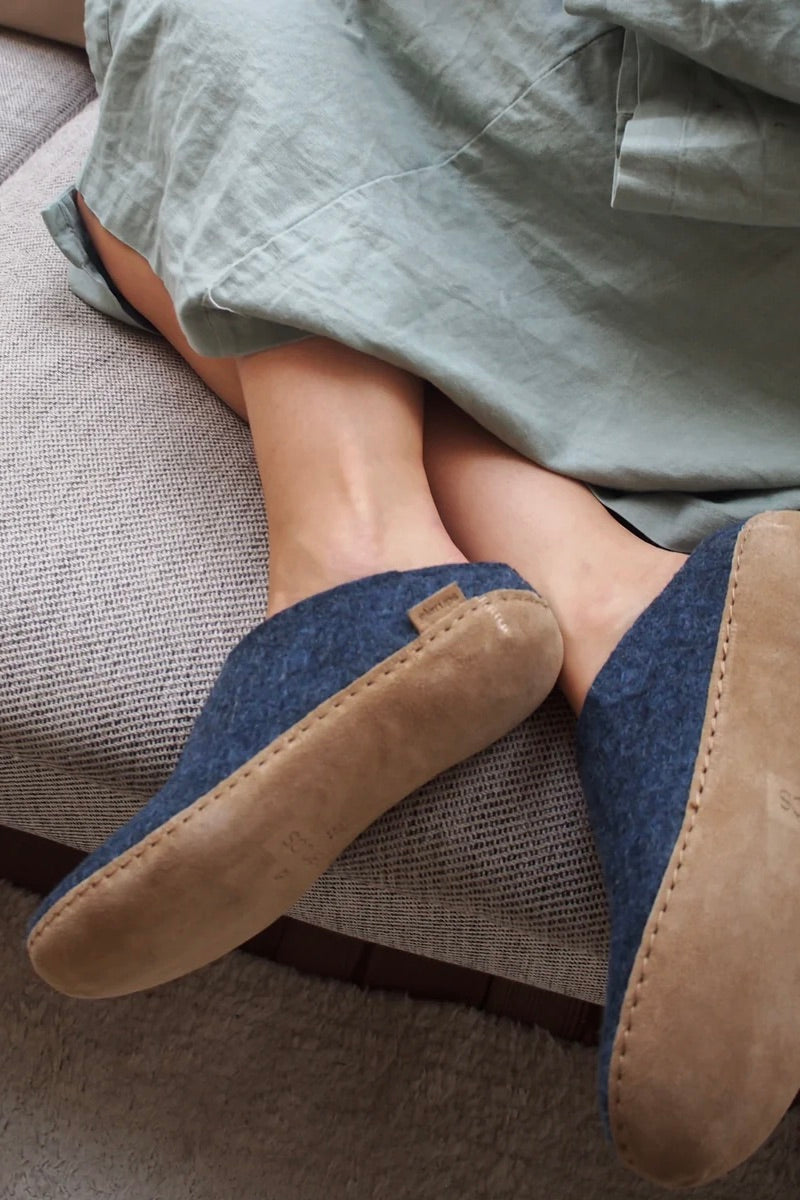 Slip-On Leather Sole / Denim