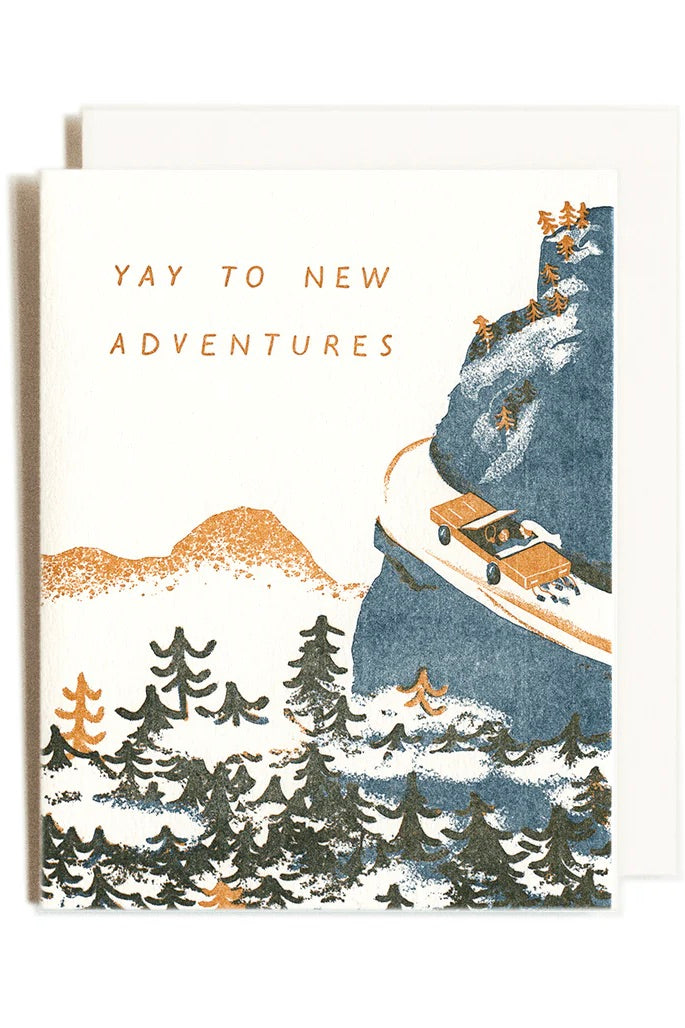 Homework Letterpress Yay to New Adventures / Wedding