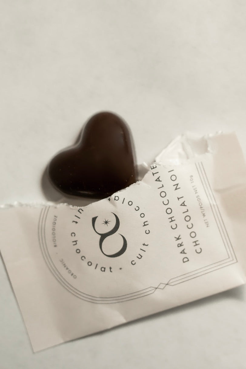 Cult Chocolat Dark Chocolate Mini Hearts