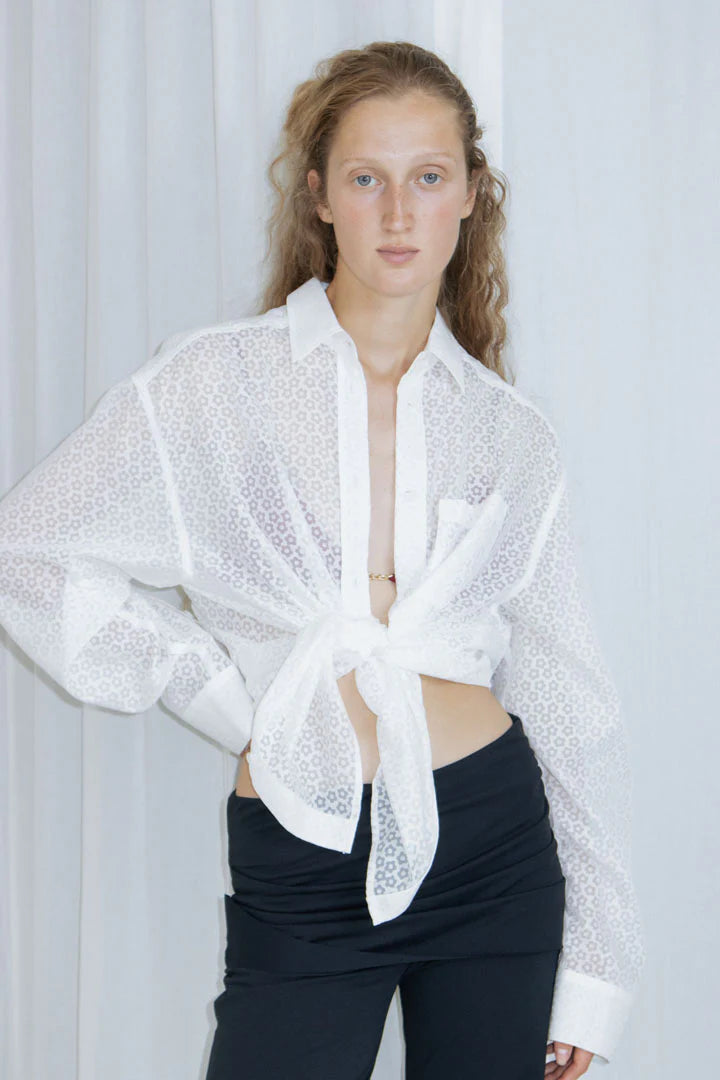 Susumu BF Shirt / White Flower