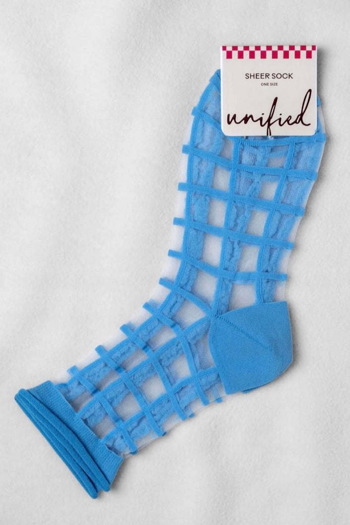 Unified Sheer French Window / Capri Blue