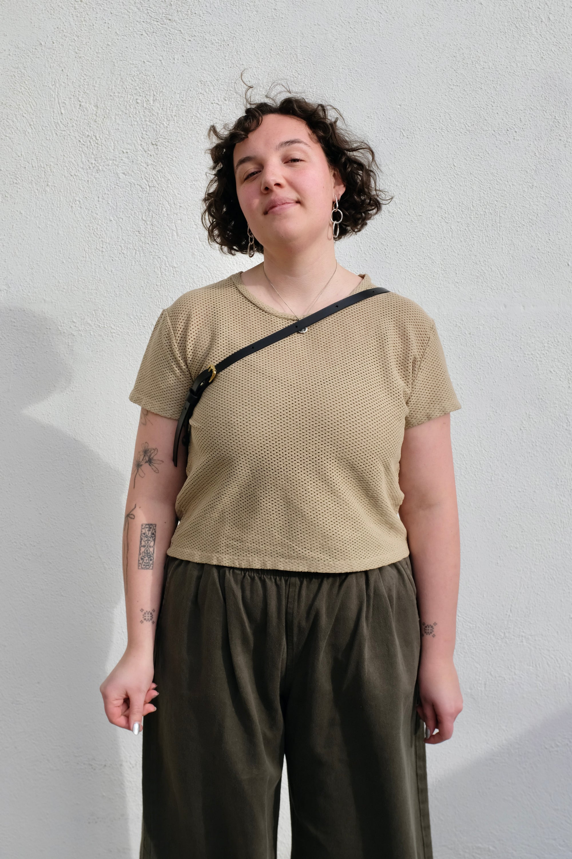 Jungmaven Carmen Mesh Tee / Desert Khaki