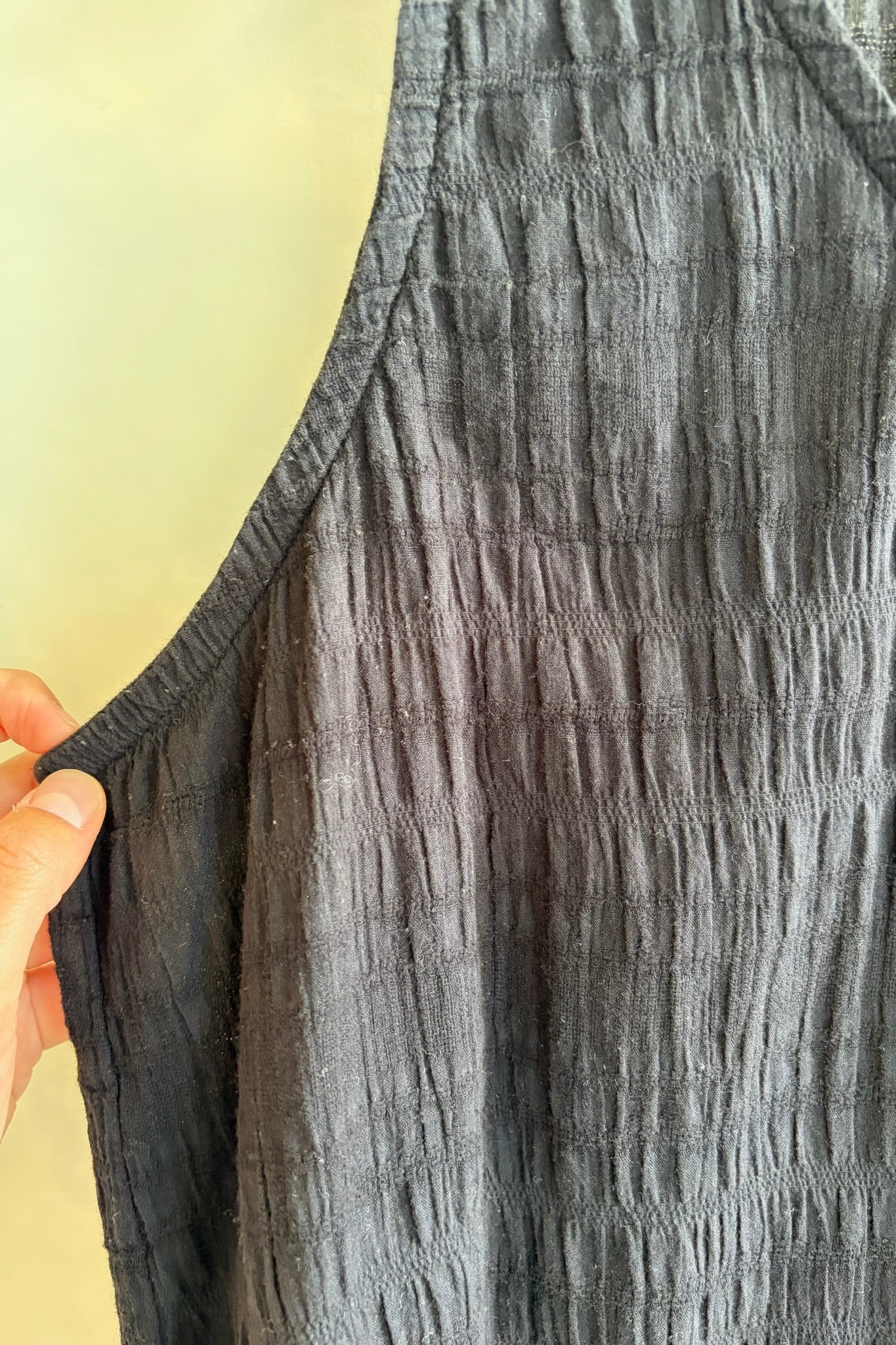 Pre-loved / Black Crane Cotton dress / Black / Small