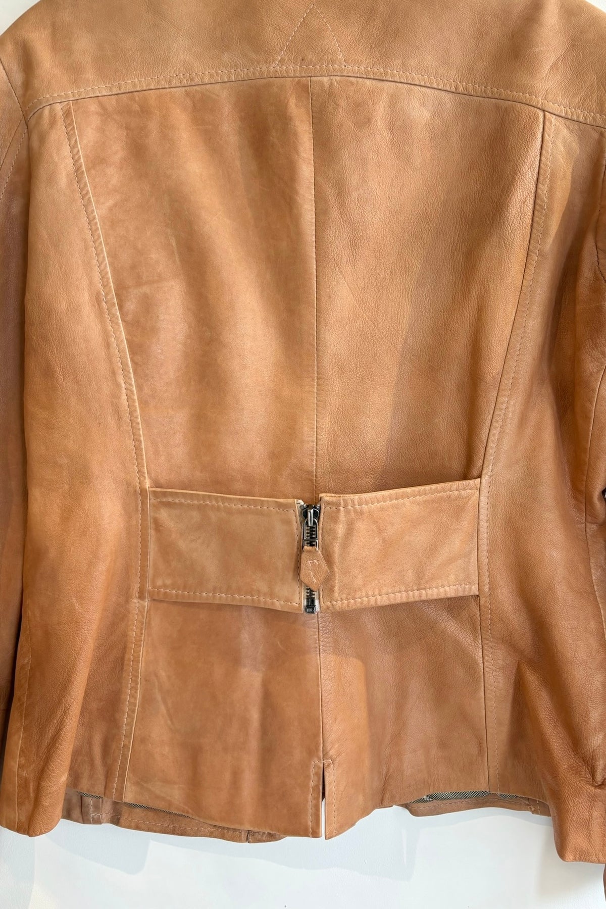 Pre-Loved Danier / Camel Leather Jacket / Sz M