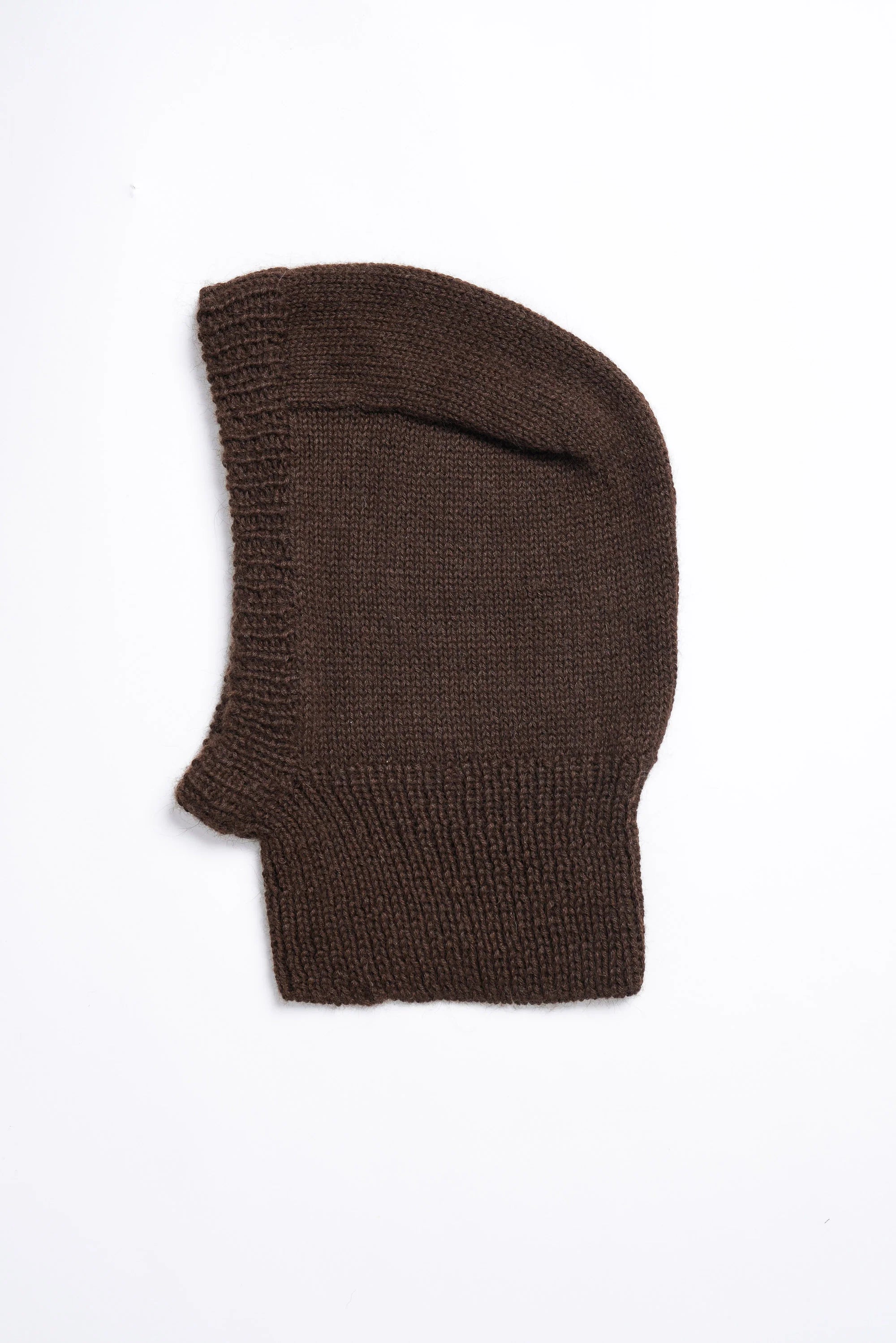 Dinadi Alpaca Handknit Balaclava / Coffee Brown