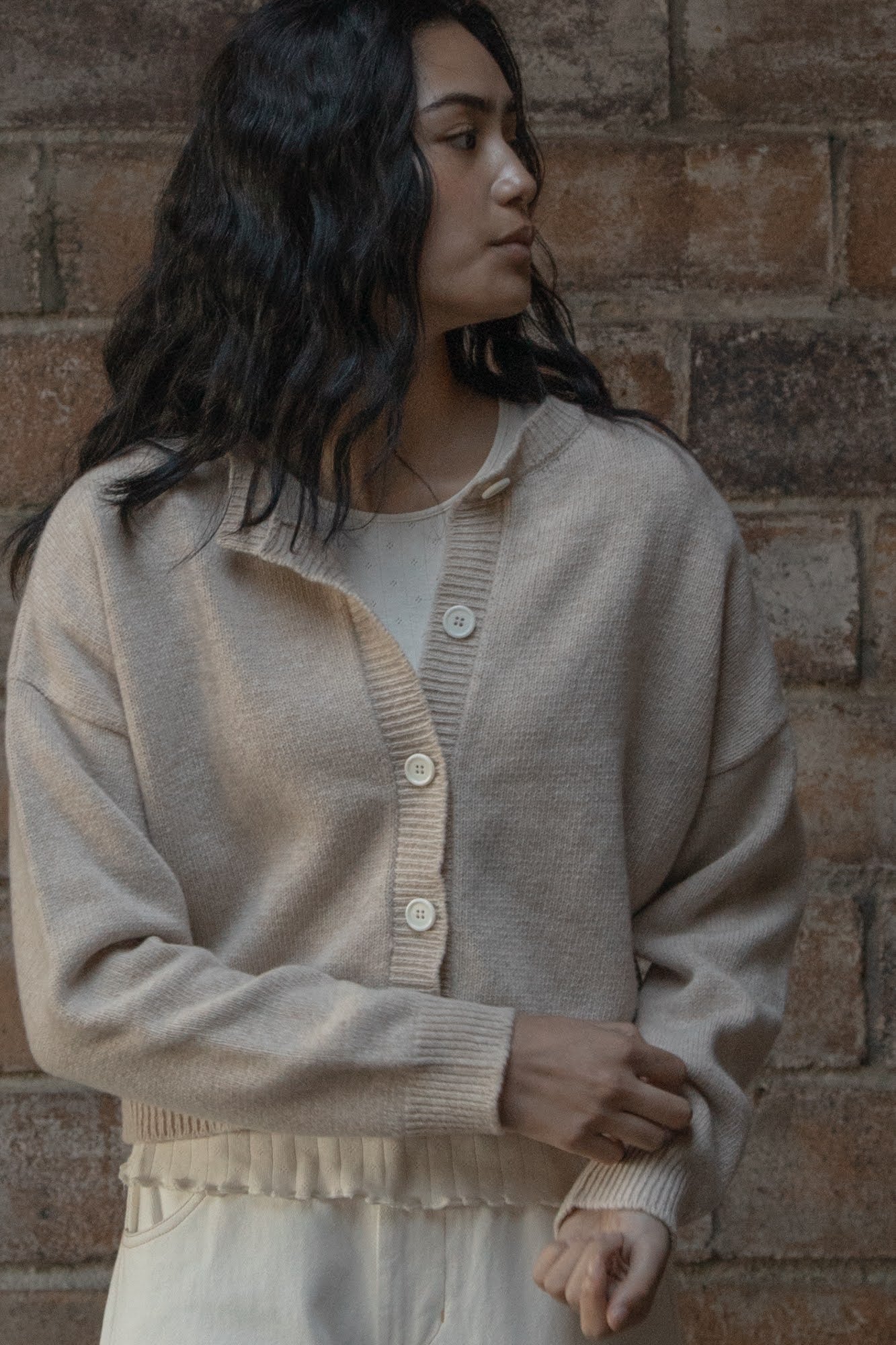 Gillian Stevens Gisele Cardigan / Oat