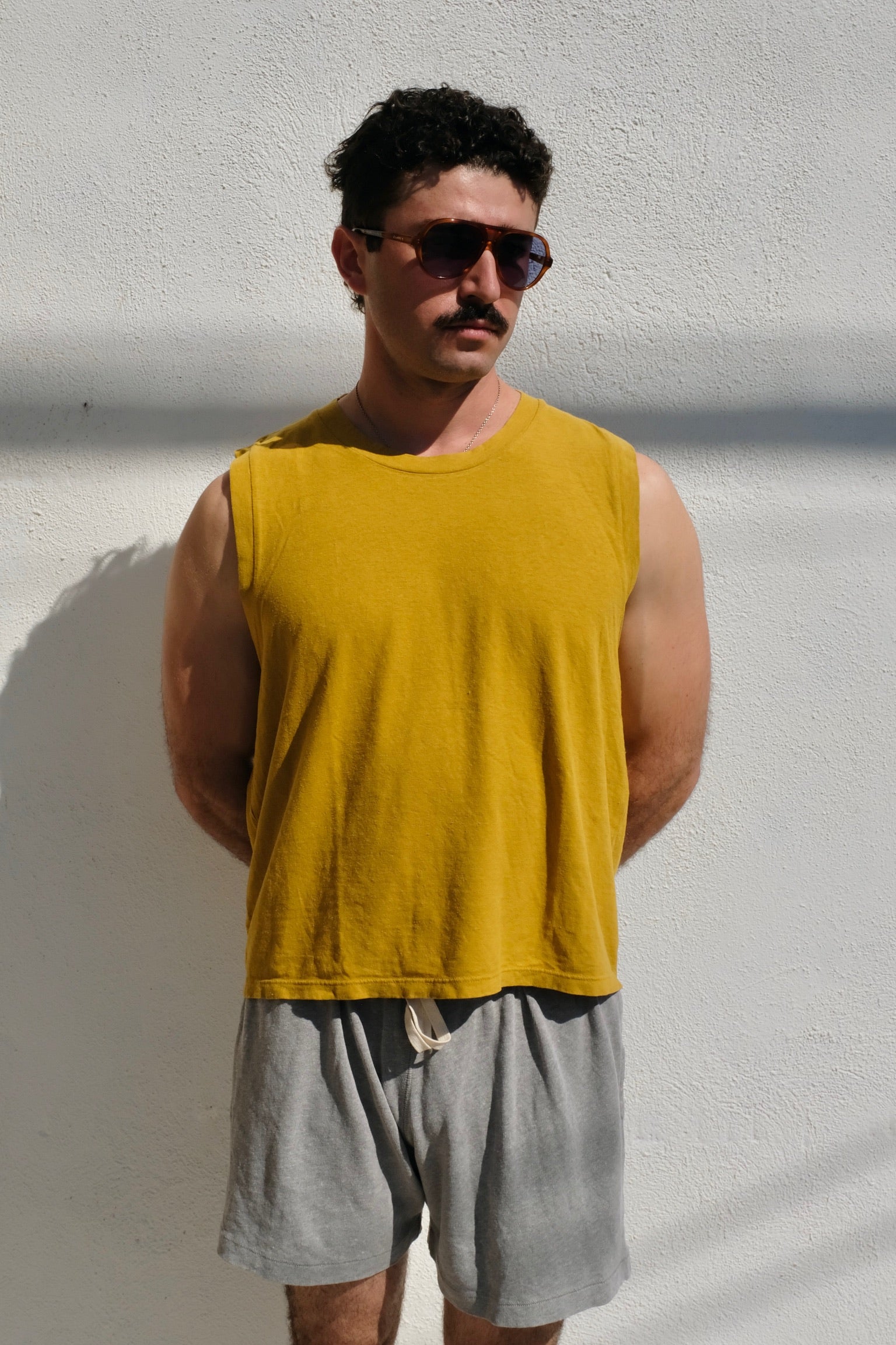 Jungmaven Phoenix Muscle Tee / Citrine Yellow