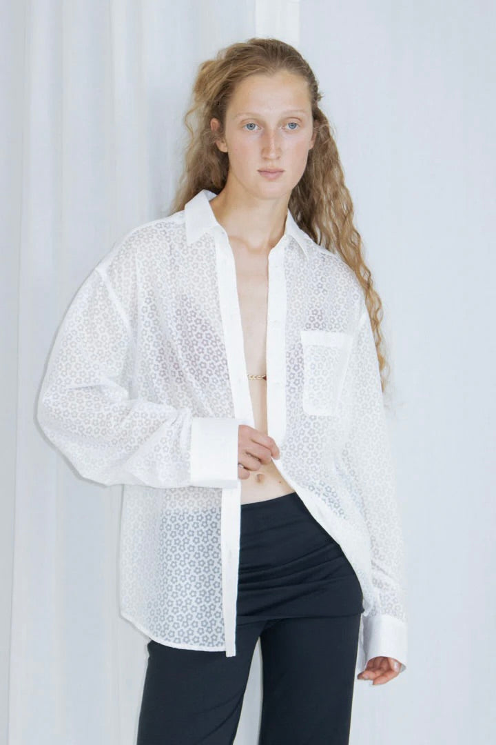 Susumu BF Shirt / White Flower