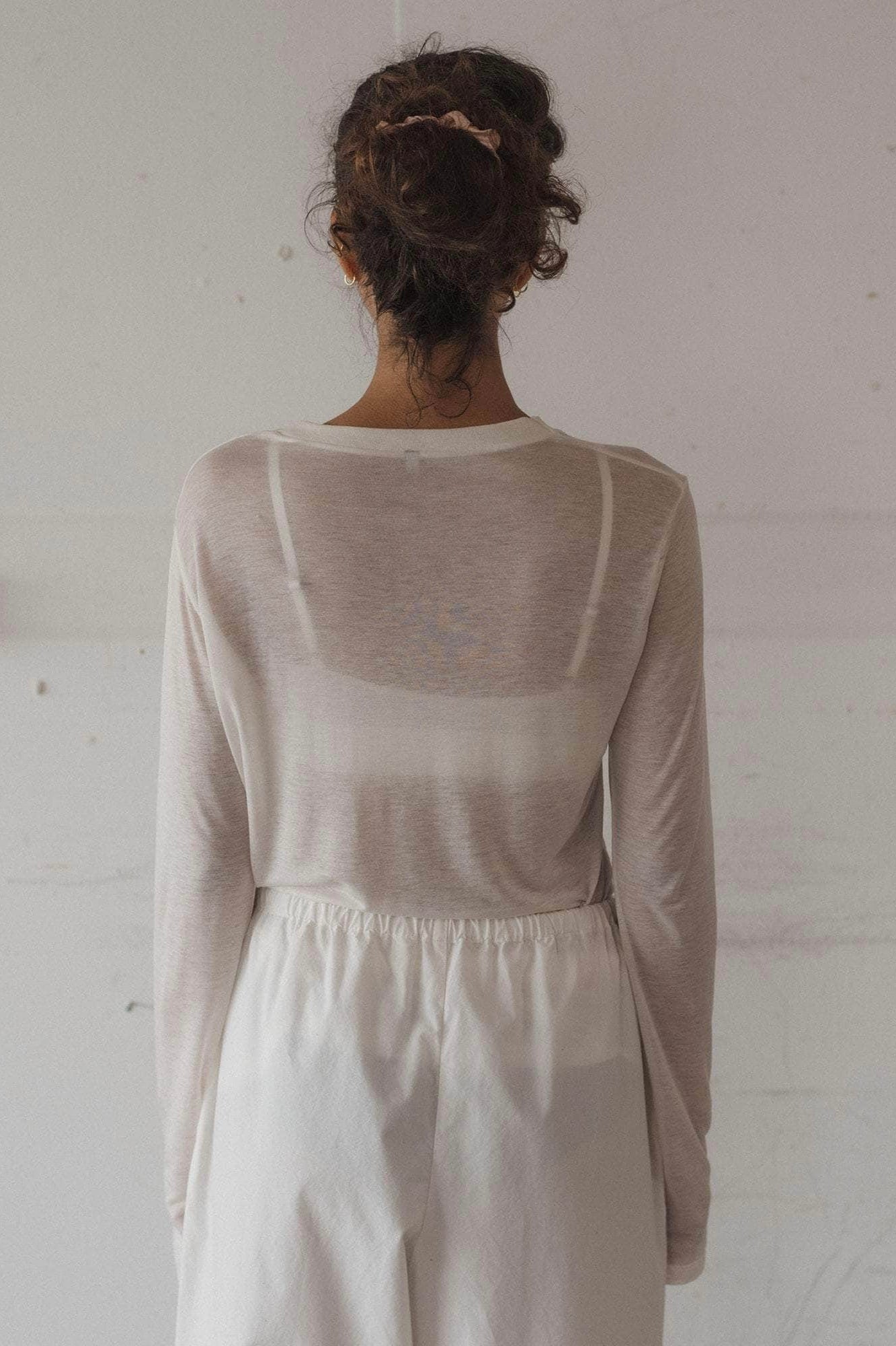 Baserange Long Sleeve Tee - Bamboo Jersey / Undyed