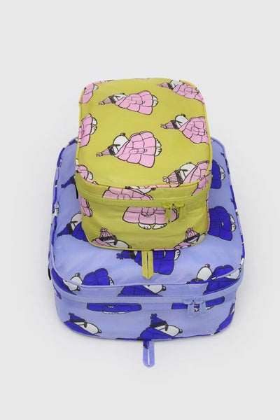 BAGGU ラージ パッキングキューブセット スヌーピー パファースヌーピー BAGGU ラージ パッキングキューブセット スヌーピー パファー