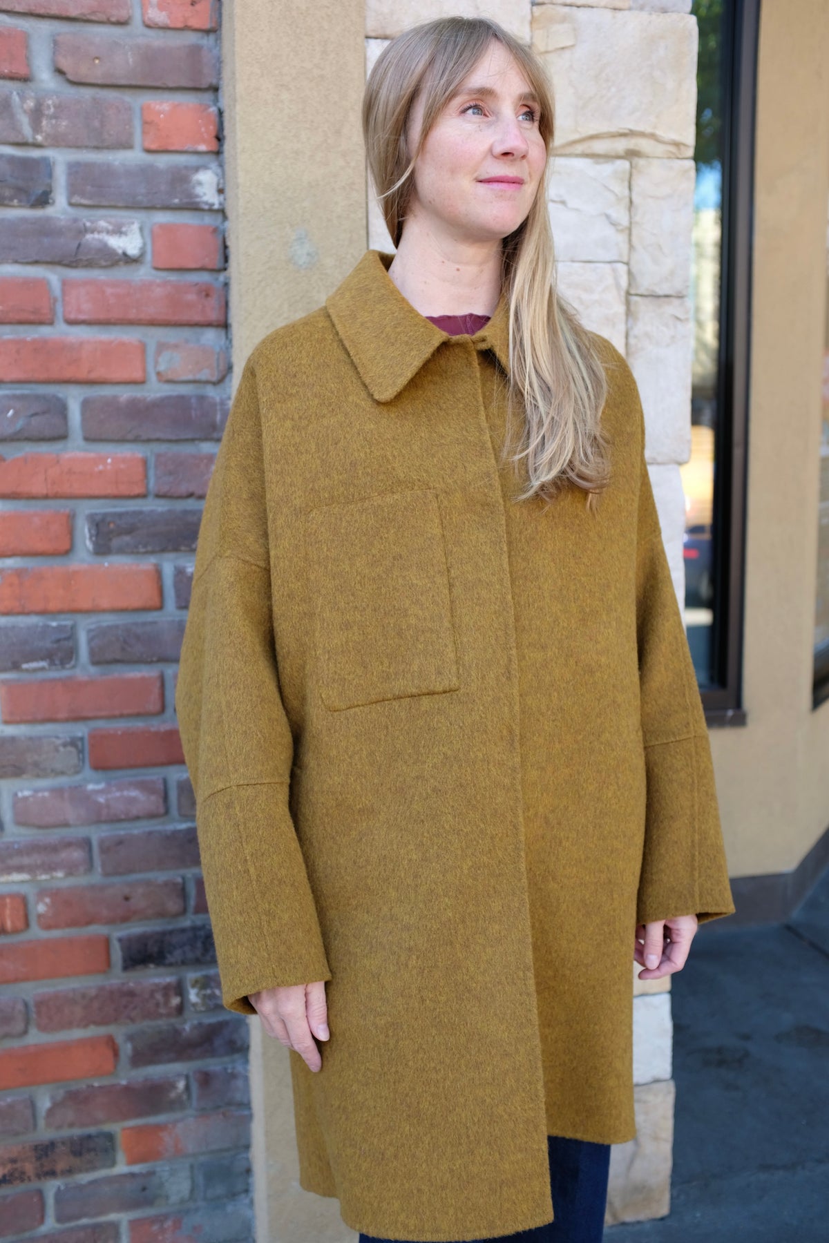 Rachel Comey Double Loft Wool Field Coat / Gold