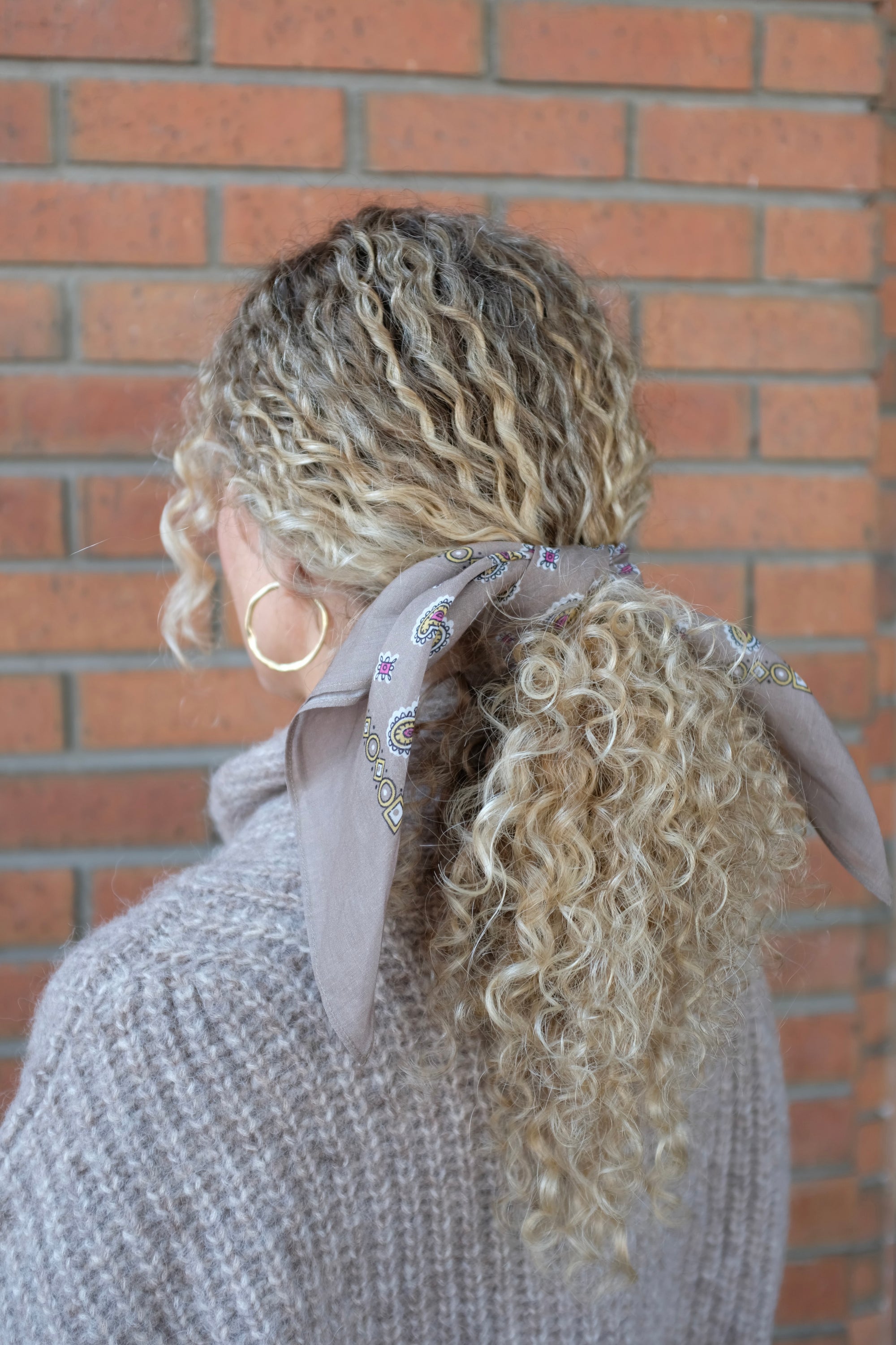 Rachel Comey Paisley Ramie Scarf / Khaki