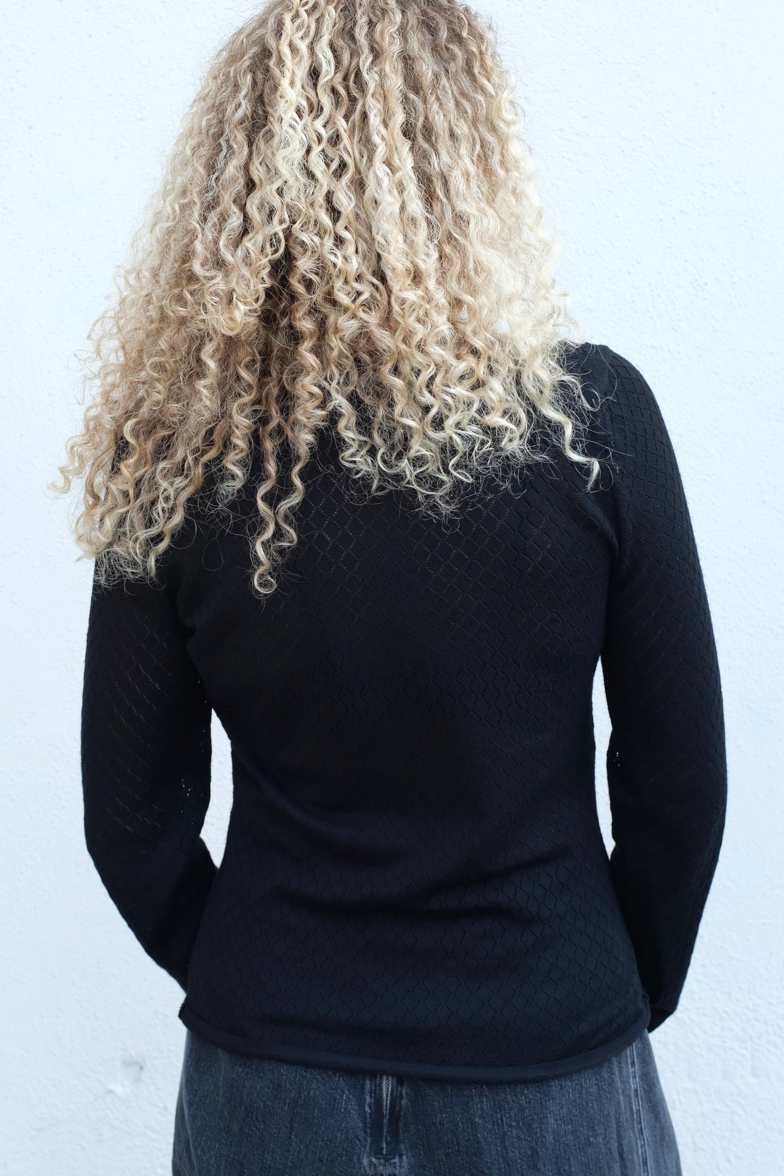 Lula Top / Black Pointelle