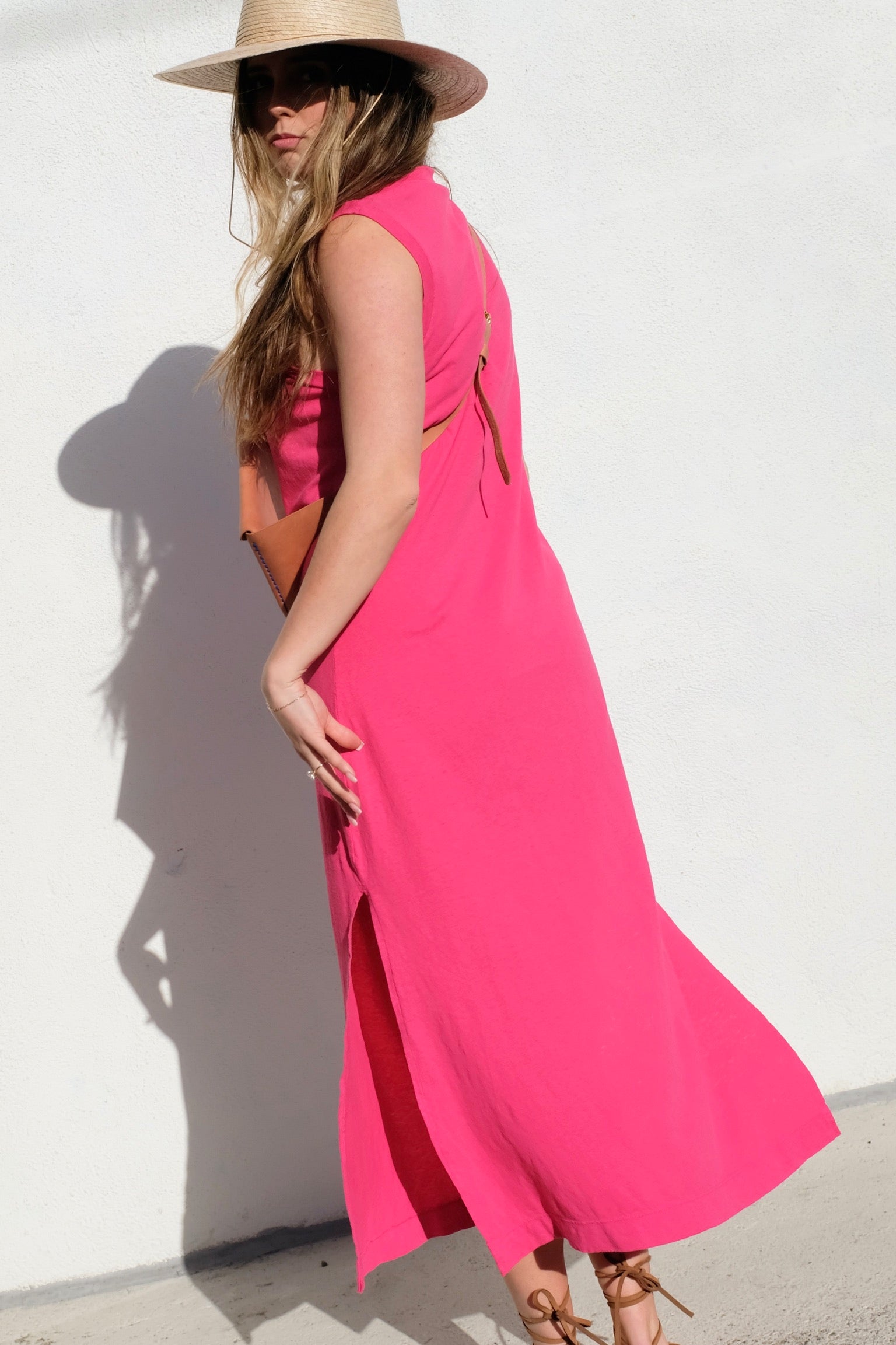 Jungmaven Hermosa Dress / Pink Grapefruit