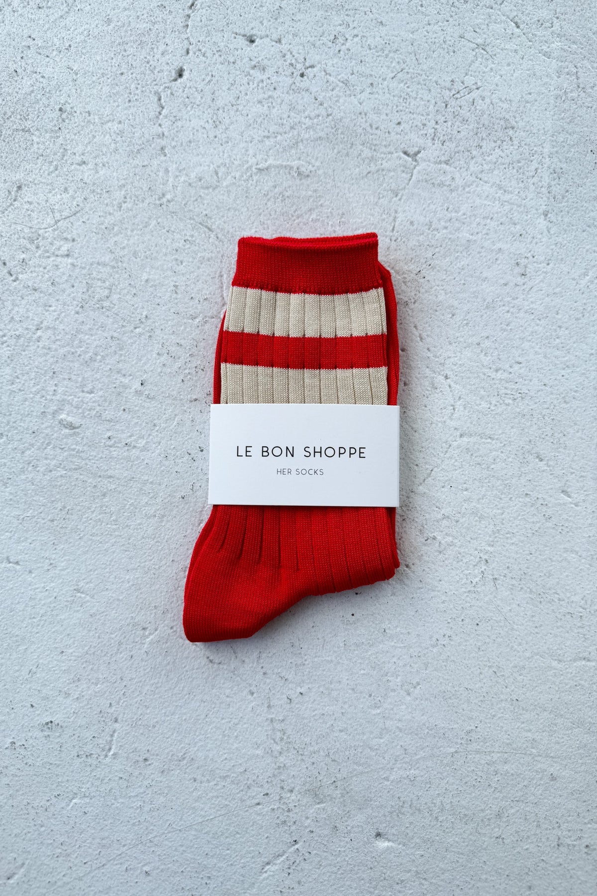 Le Bon Shoppe Her Varsity Socks / Desire