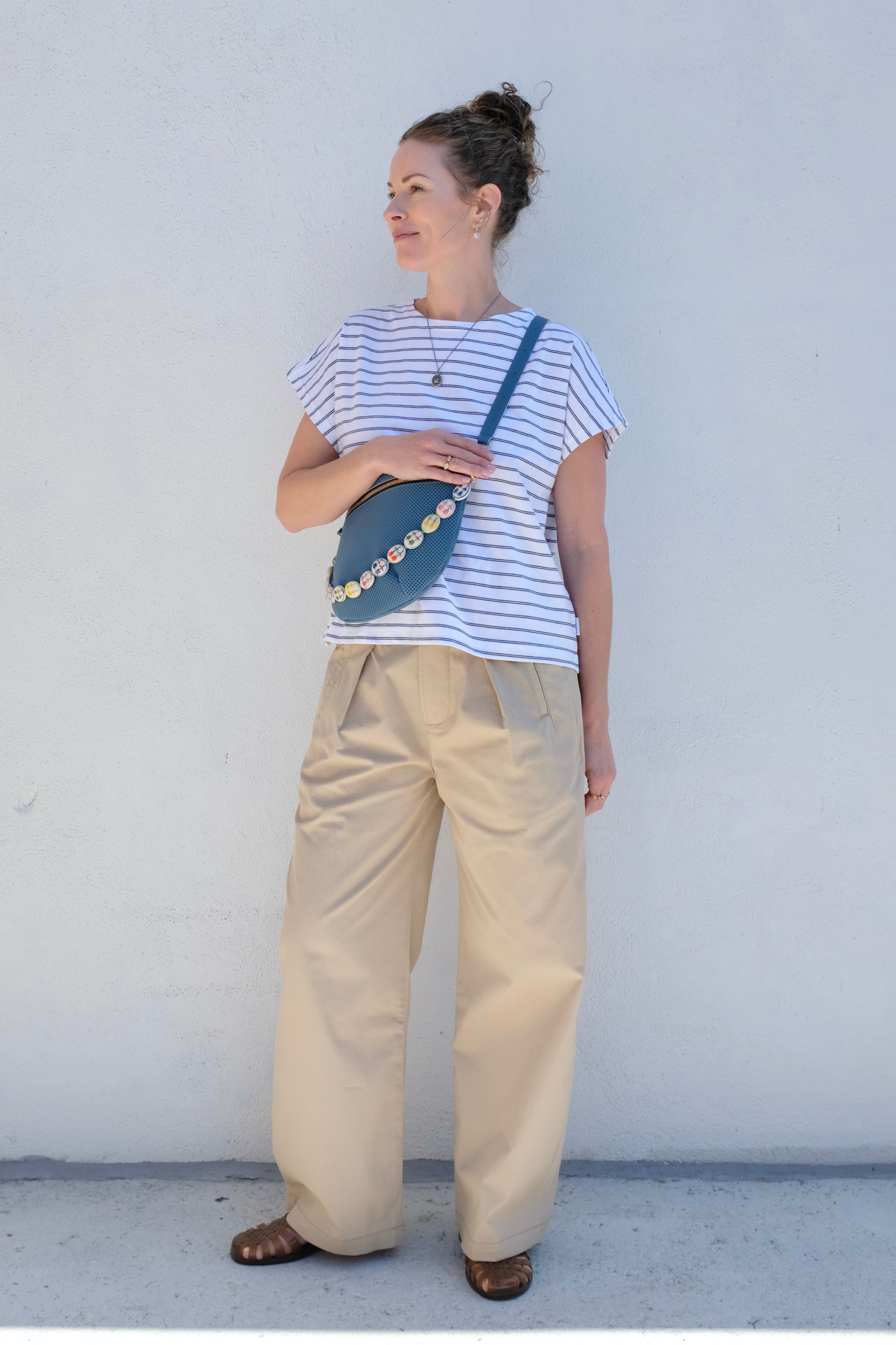 Le Bon Shoppe Chérie Tee / White+Navy