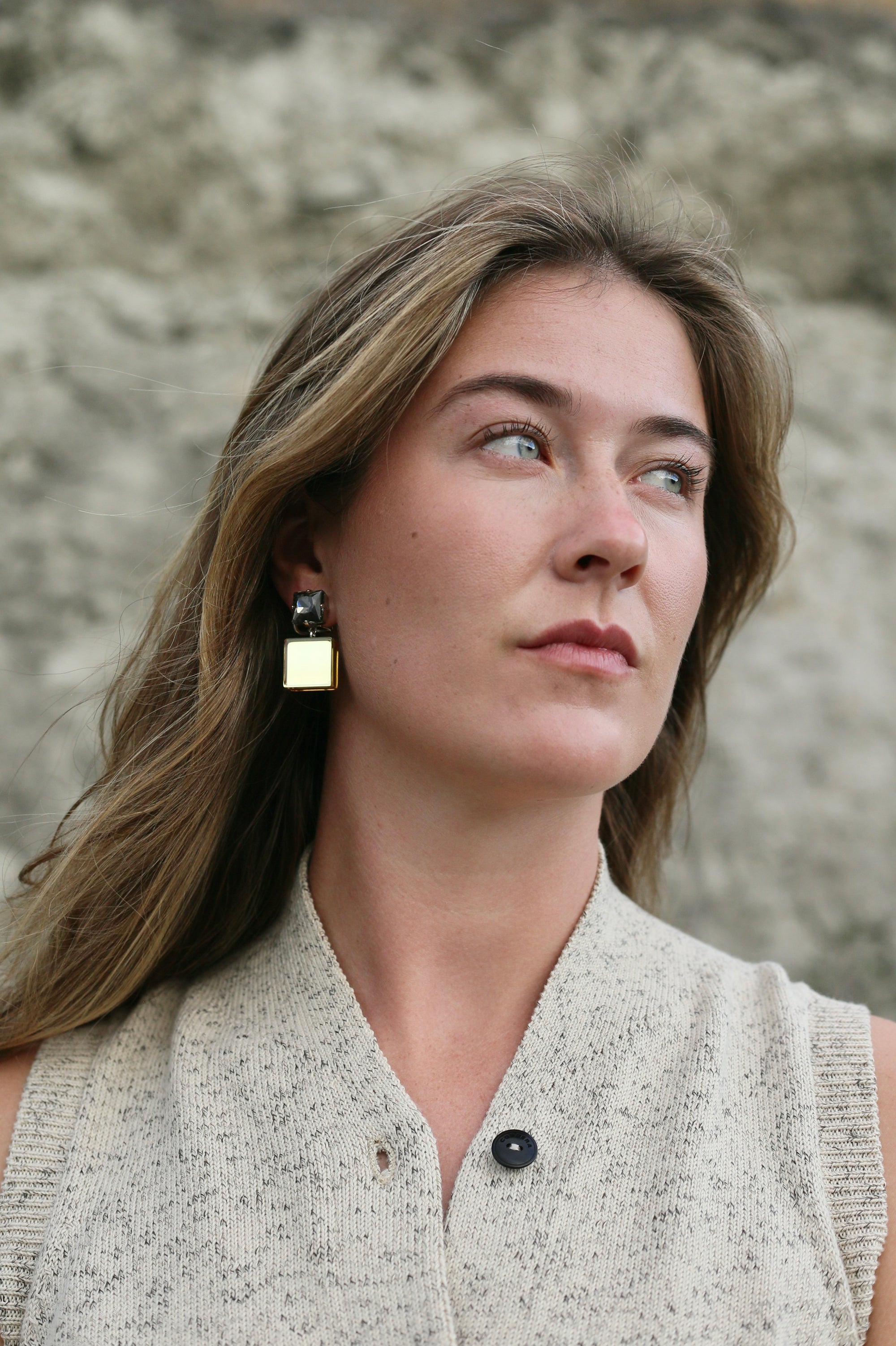 Rachel Comey Halstead Gem Earrings / Citron