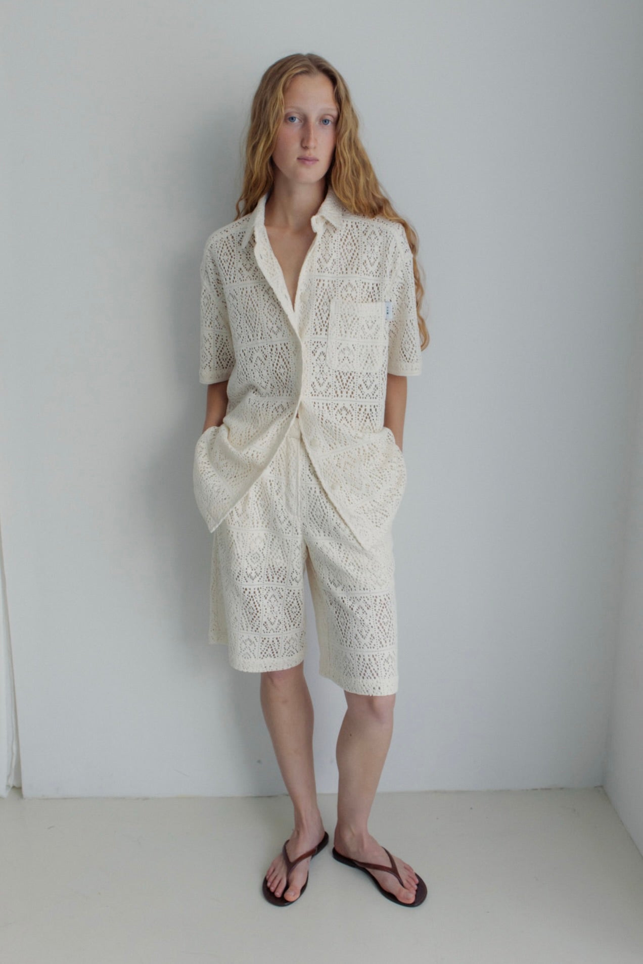 Susumu Vatel Shortsleeve Shirt / Écru
