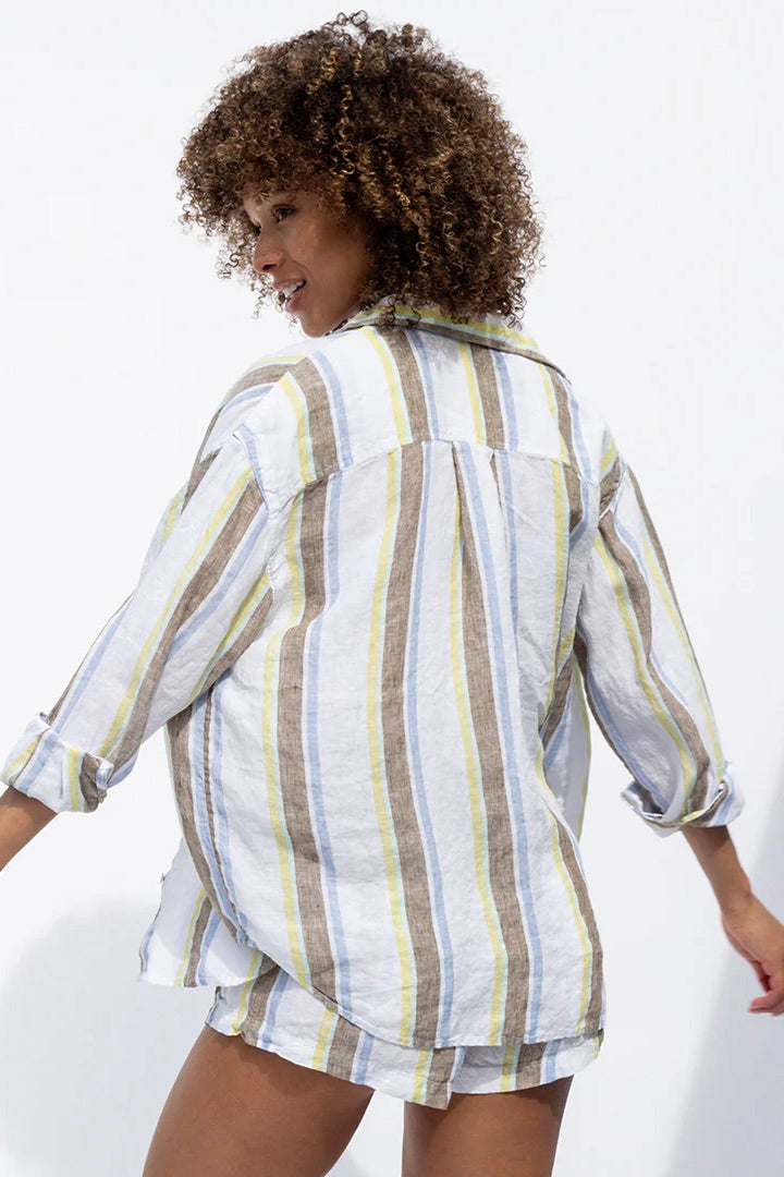 Getaway Button Down / Tidal Stripe Wild