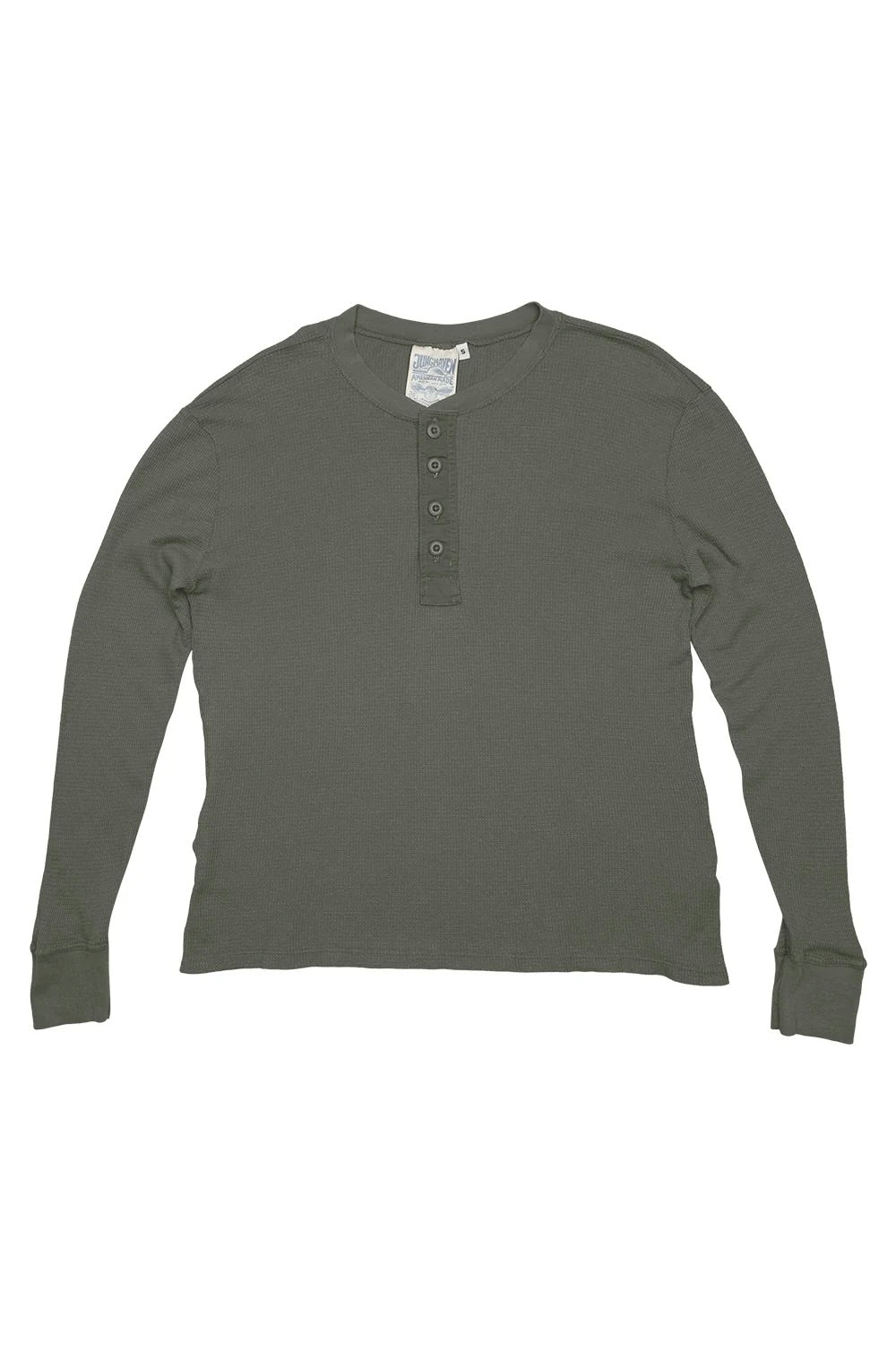 Jungmaven Owl Henley / Olive Green