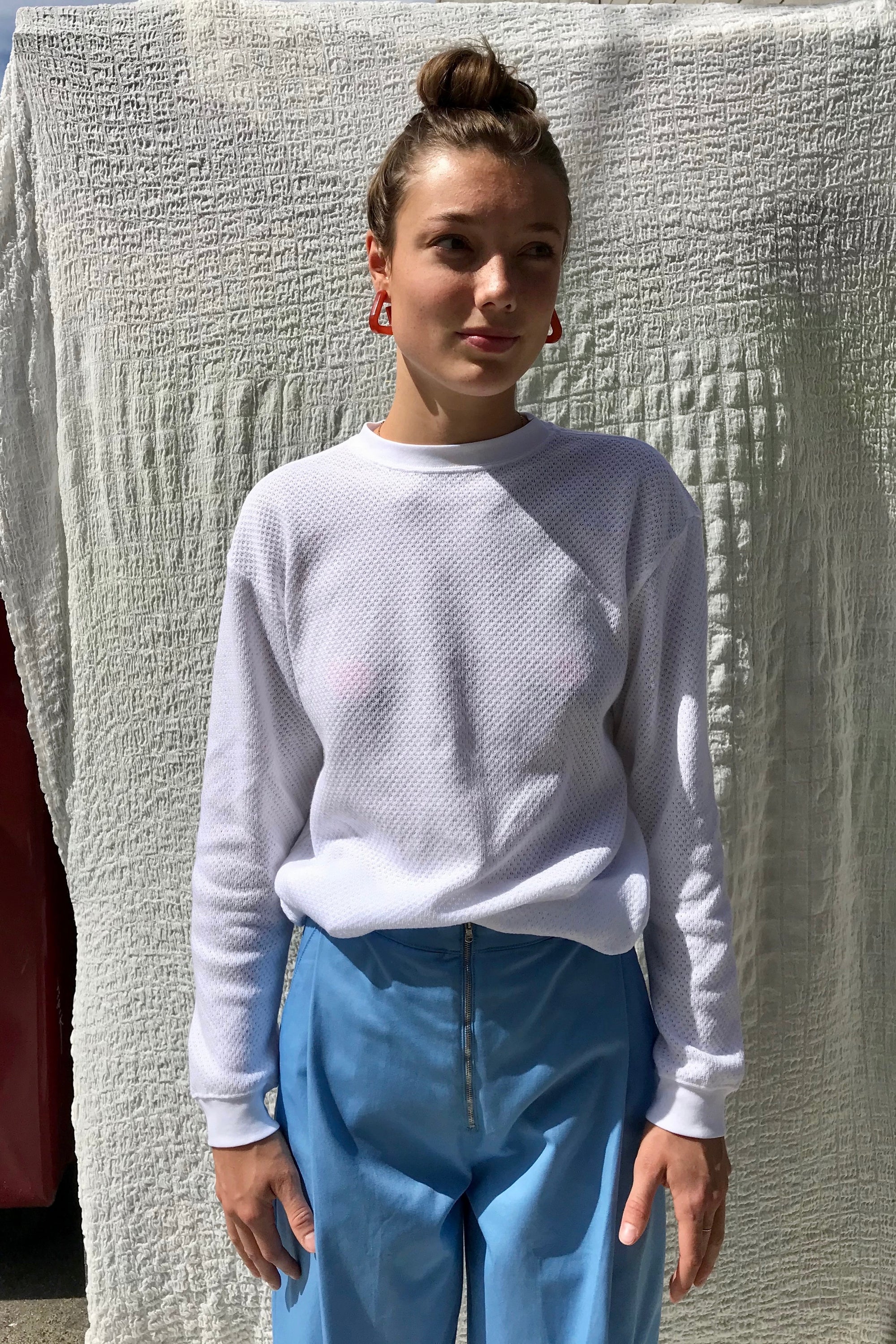 Pre-loved / Rachel Comey White Long Sleeve Tee / Size L