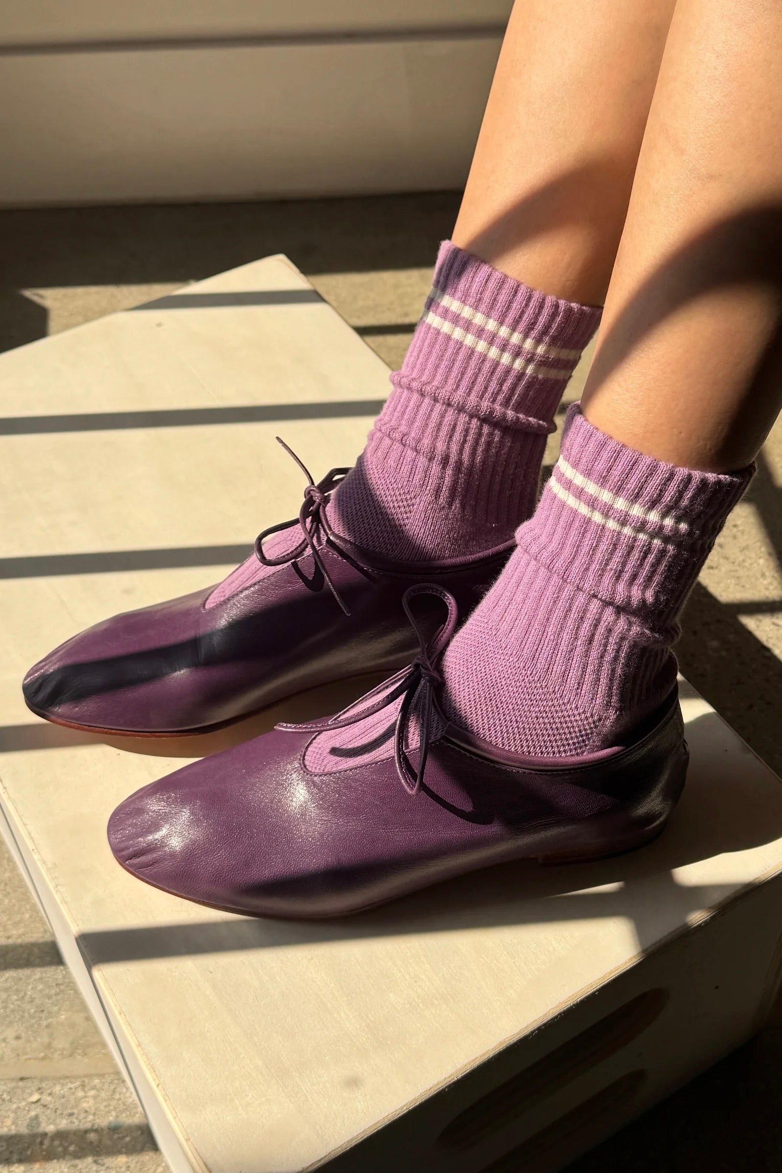 Boyfriend Socks / Grape