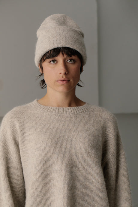 Bare Knitwear Andes Beanie / Sea Salt
