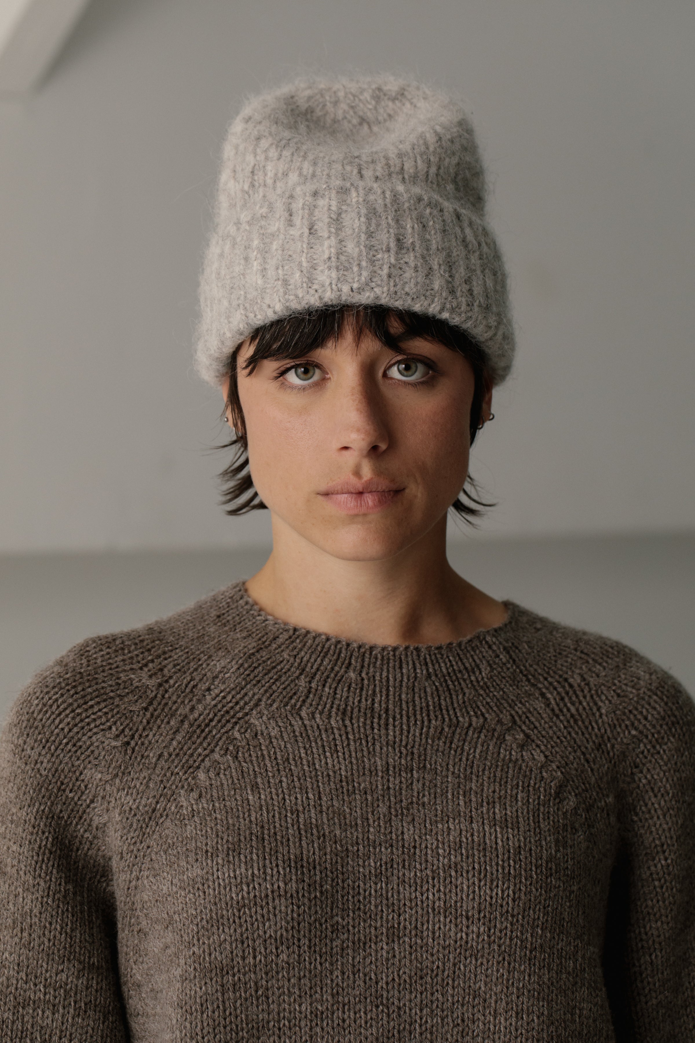 Bare Knitwear Harbour Toque / Marble Grey