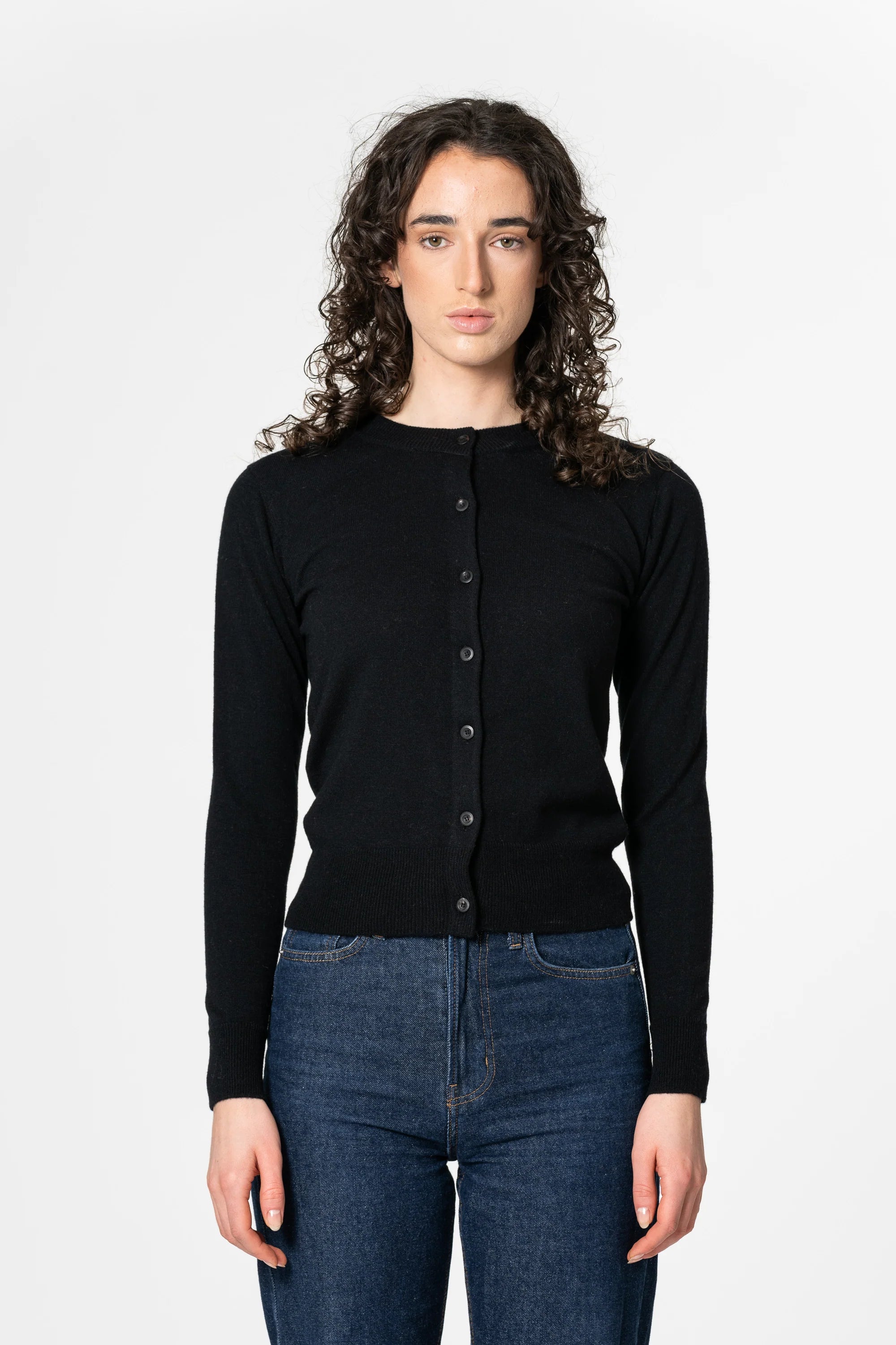 Dinadi Merino Cardigan / Black