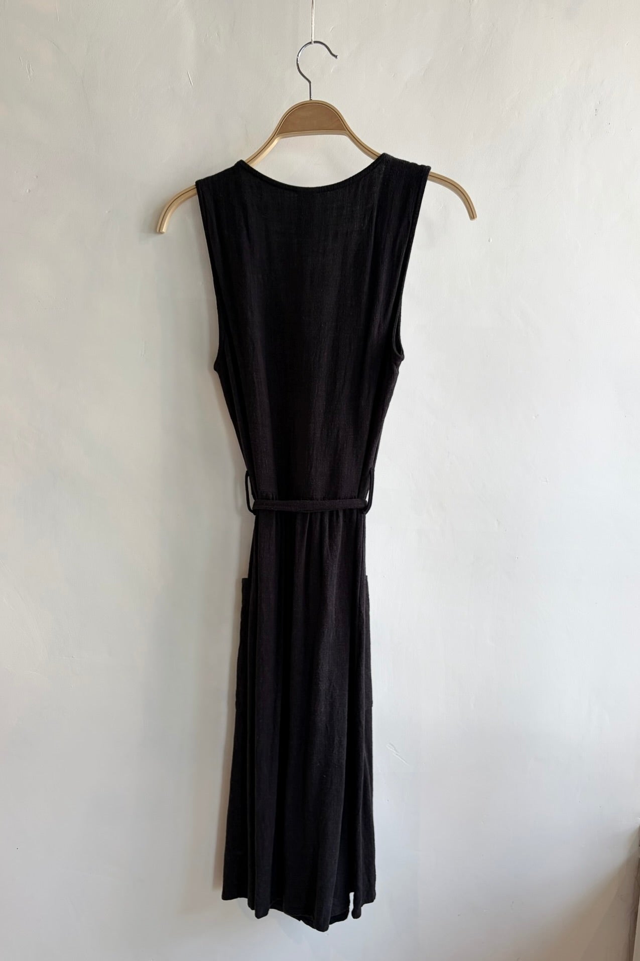 Pre-Loved / Eve Gravel Button Front Dress / Black / Size M