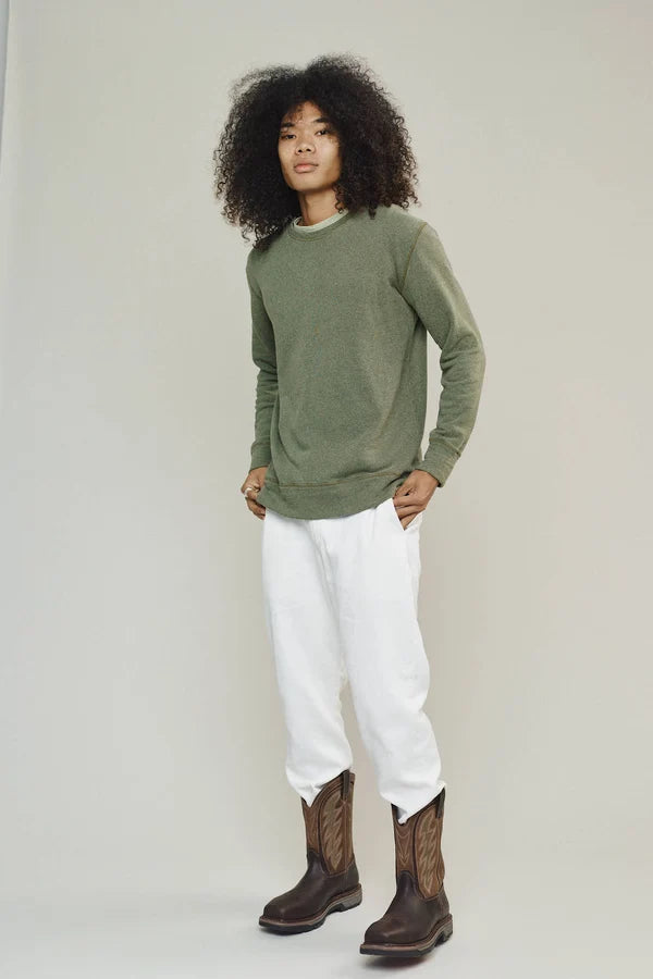 Tahoe Sweatshirt / Heathered Olive Green