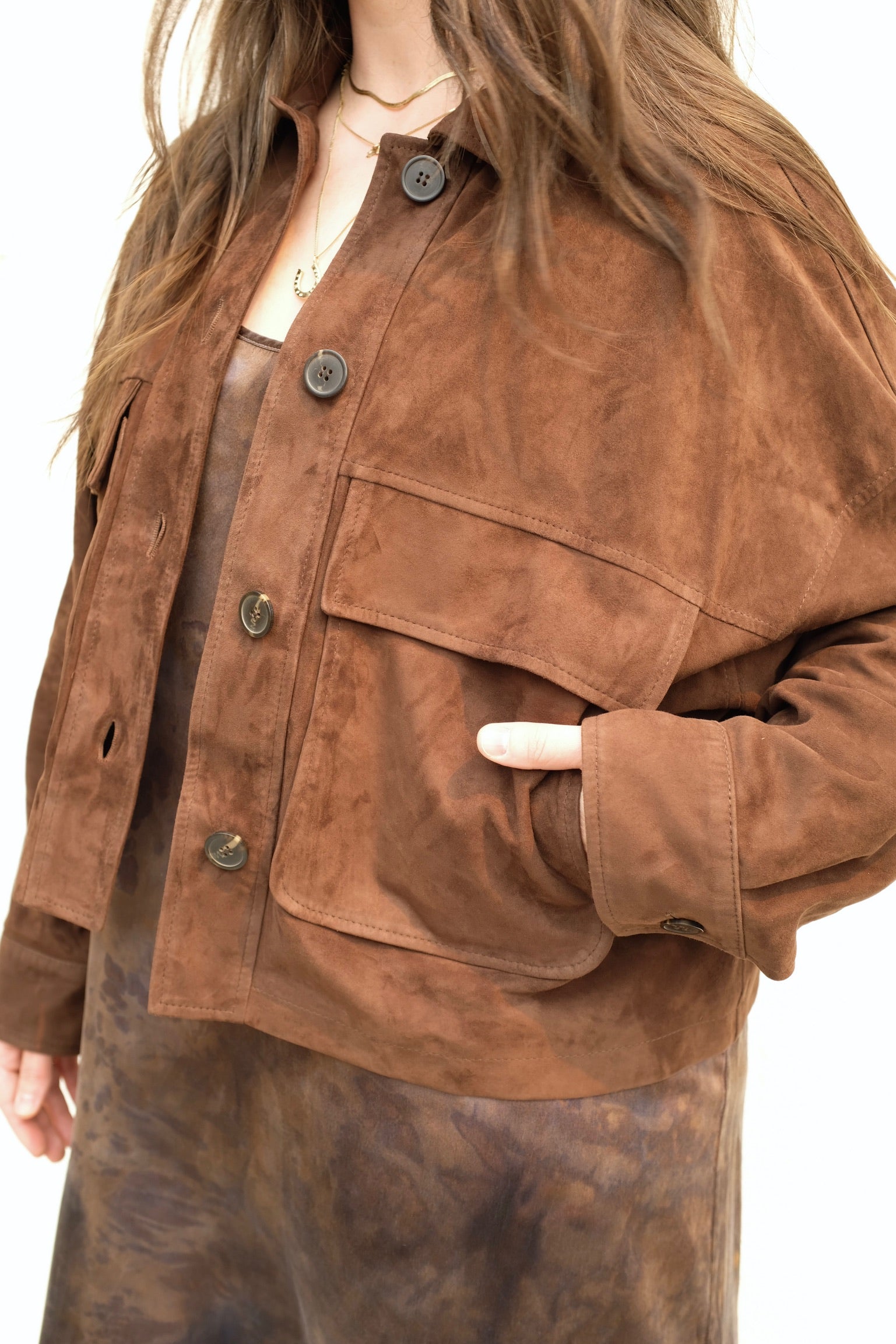 Arma Miri Suede Jacket / Mud Brown