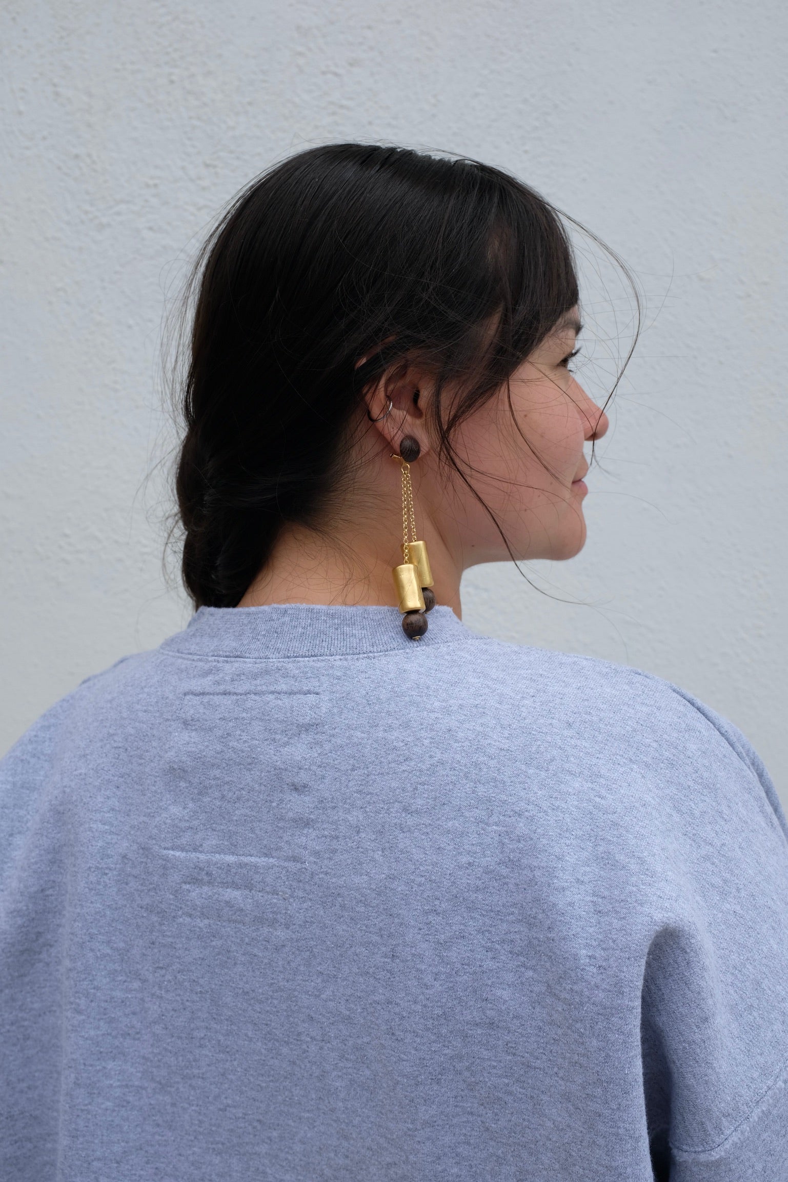 Rachel Comey Bambu Earrings / Vintage Gold 