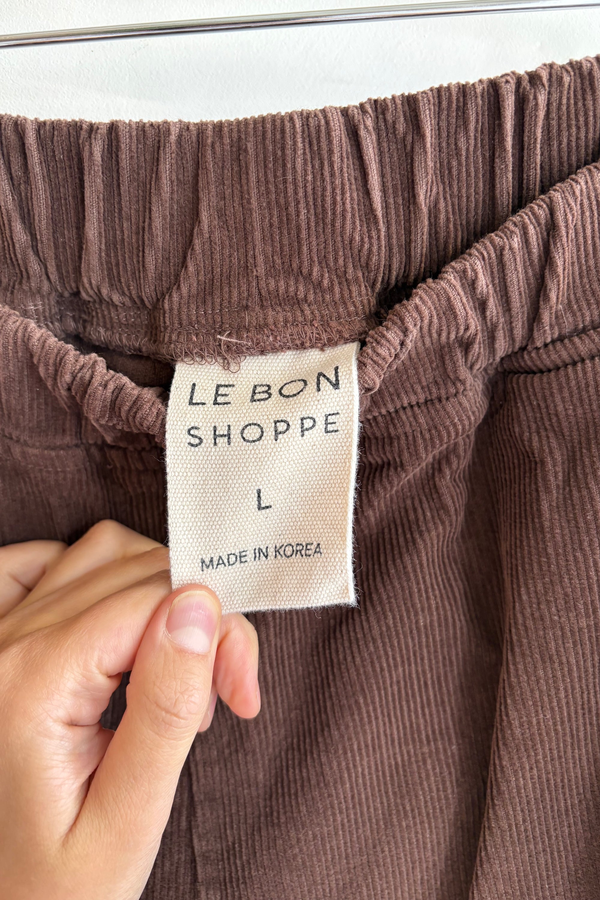 Pre-loved / Le Bon Shoppe Cord Arc Pants / Brown / Size Large