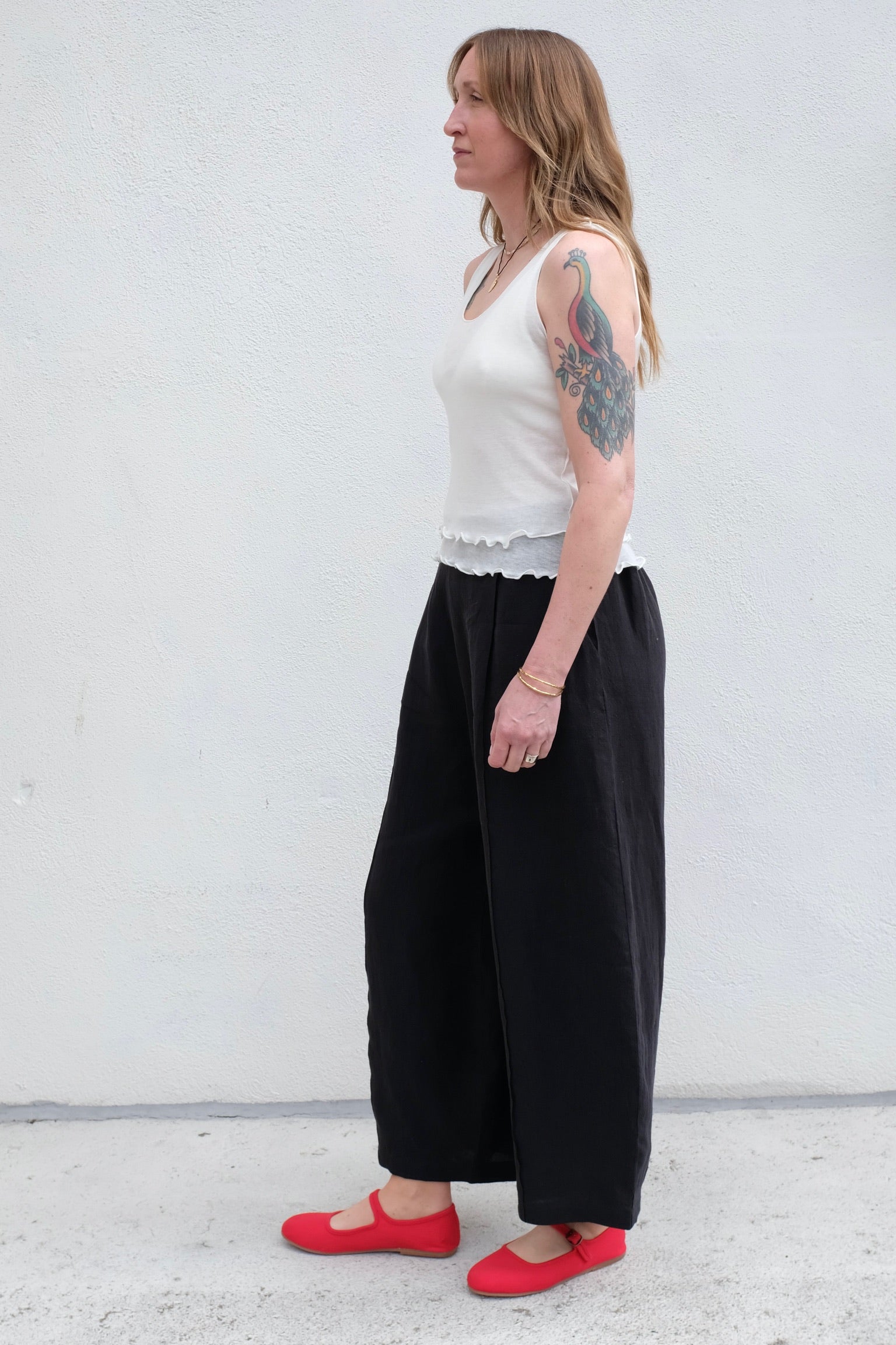 Yves Pant / Black Linen
