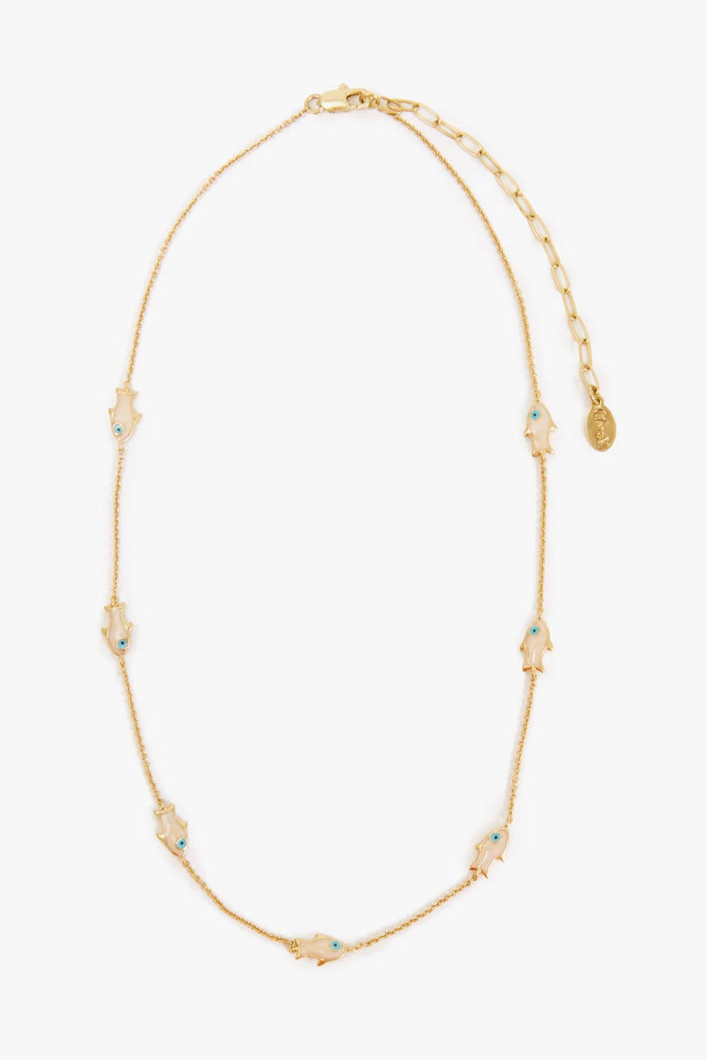 Clare V Petite Pearl Sardine Charm Chain