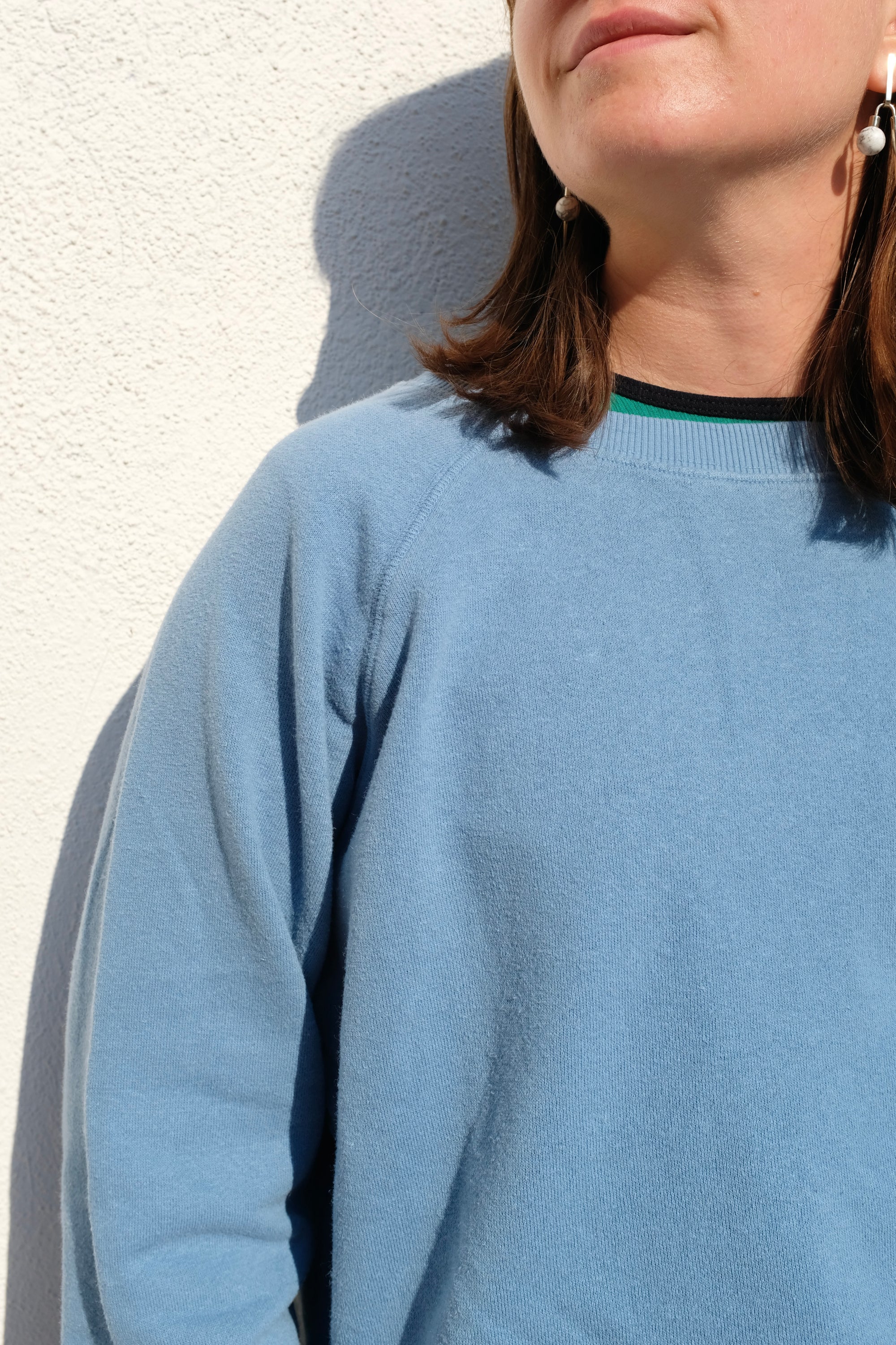 Jungmaven Bonfire Long Sleeve Raglan / Blue Heaven