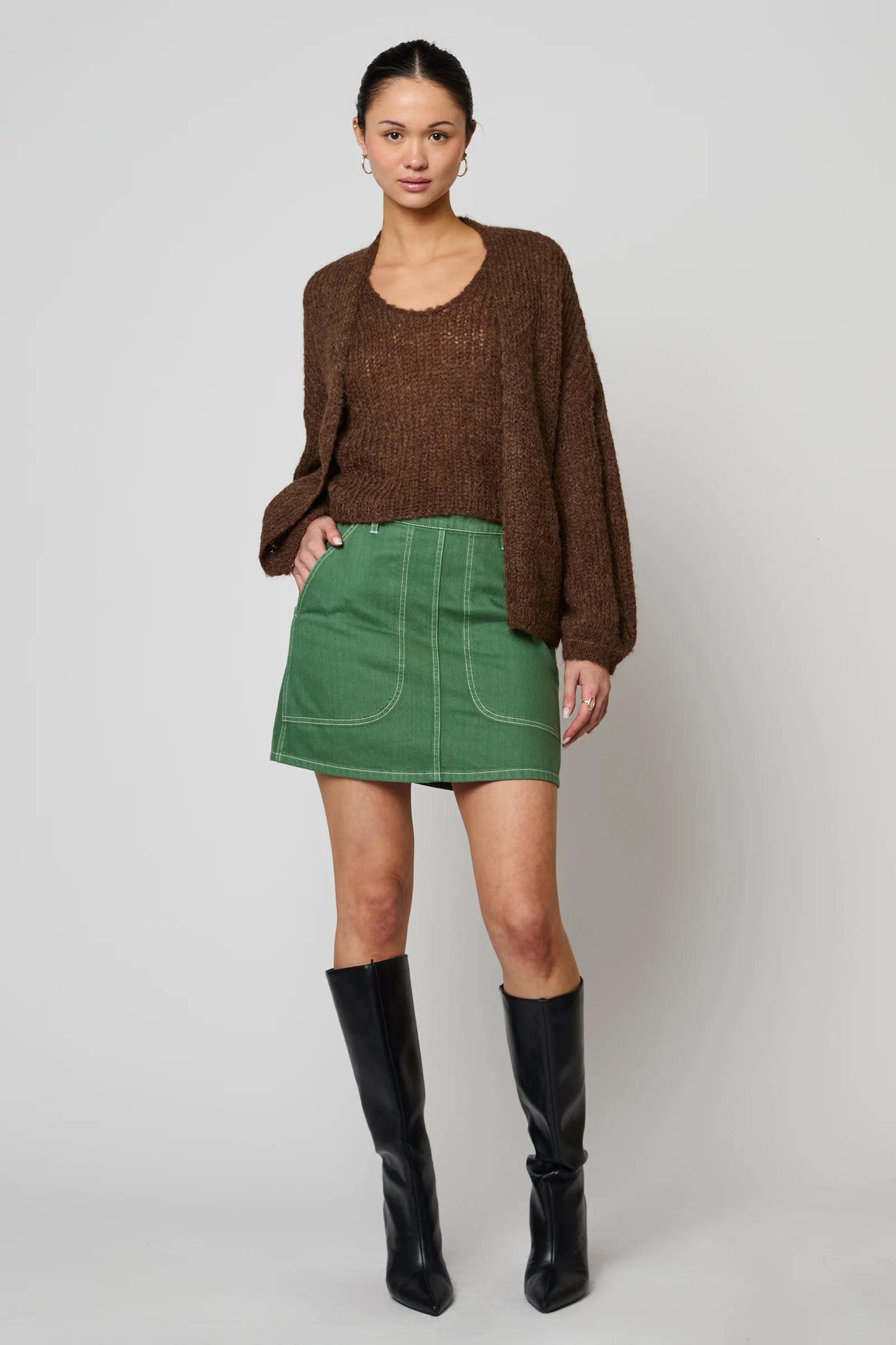 Atelier Delphine Cora Cardigan / Chocolate
