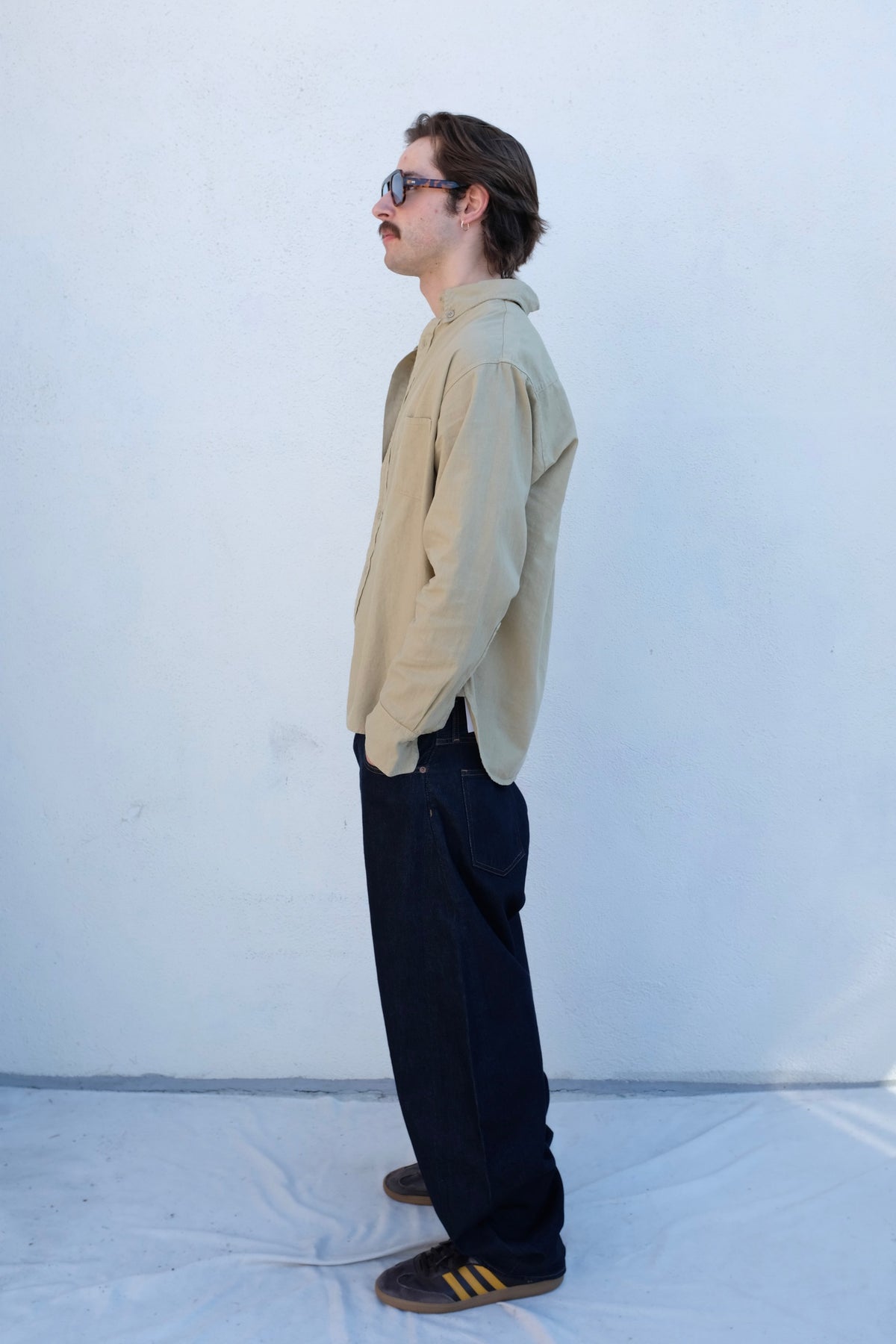 Jungmaven Catalina Button Down Shirt / Desert Khaki