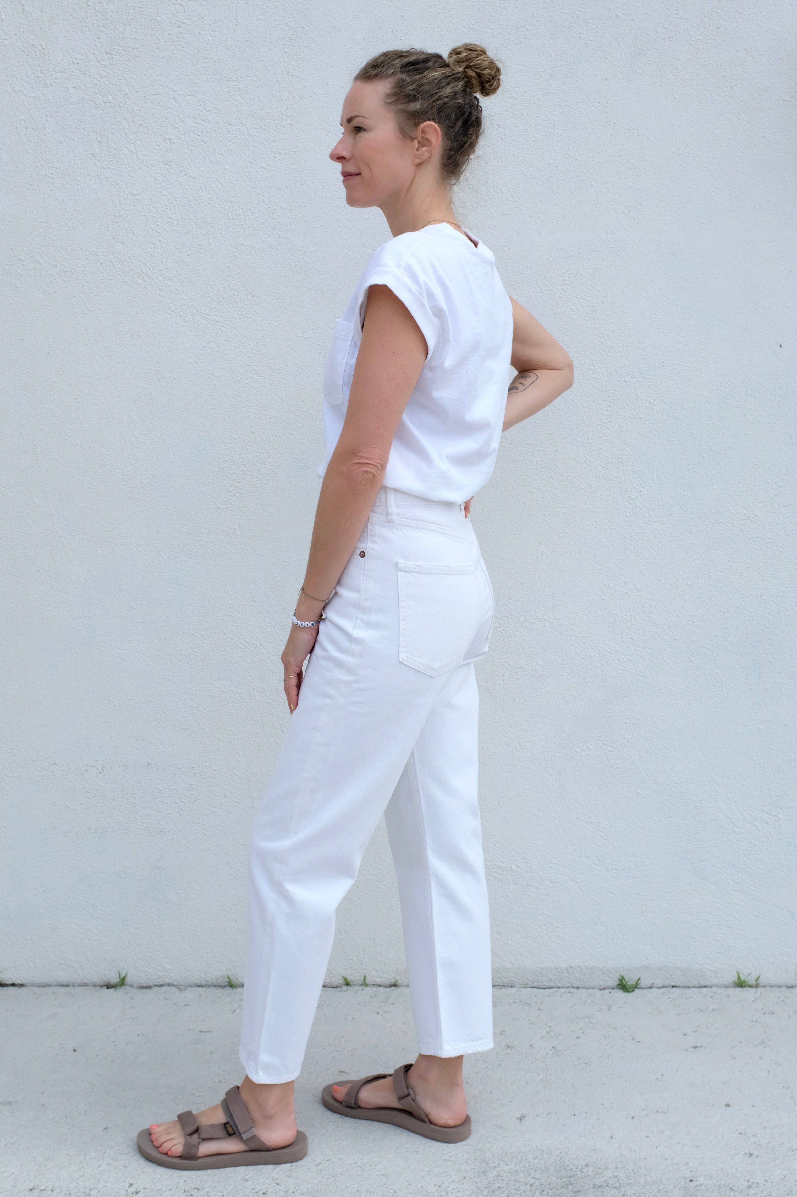 Agolde 90's Crop Mid Rise Loose Straight / Salt