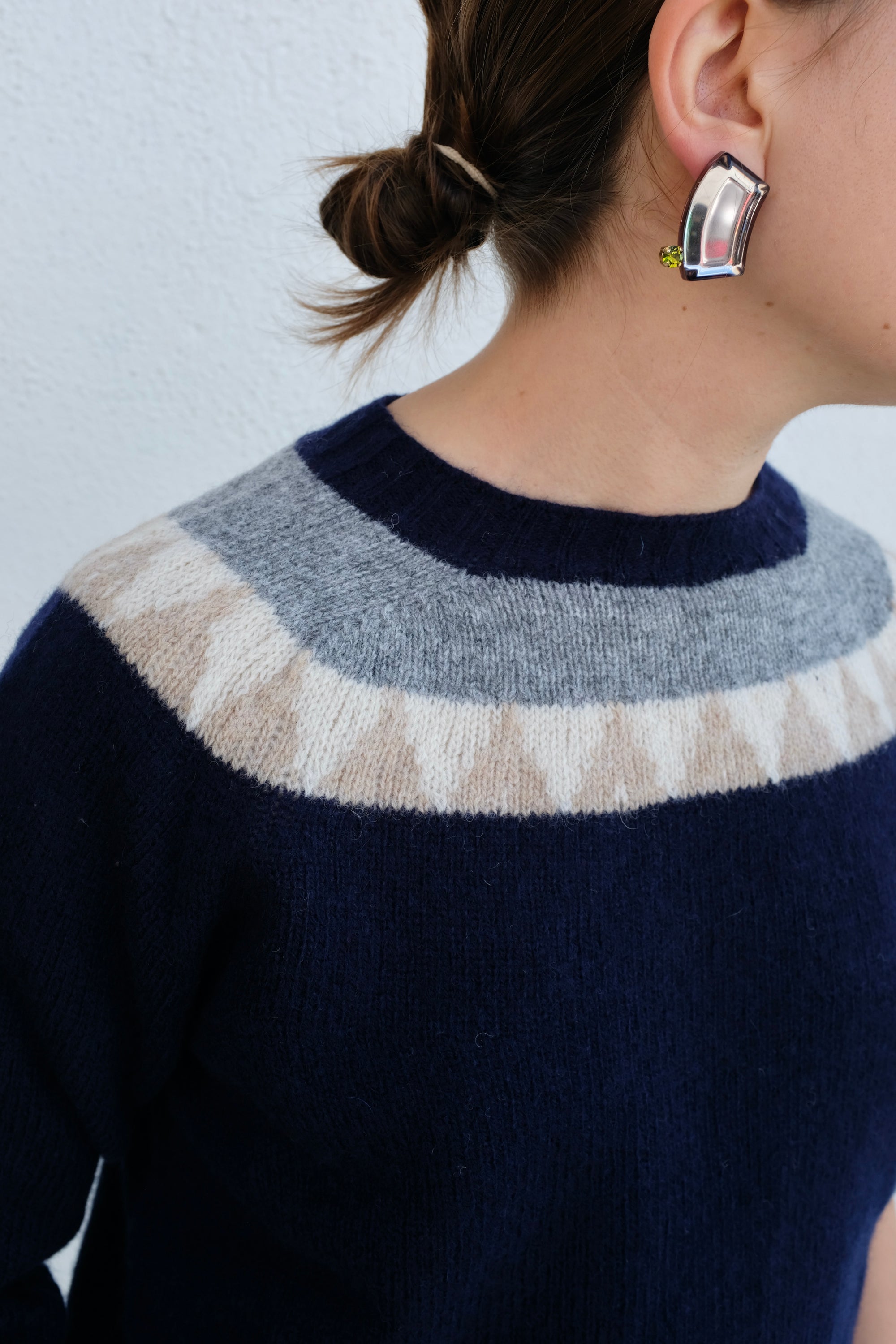 La Fetiche Otta Fairisle Sweater / Navy