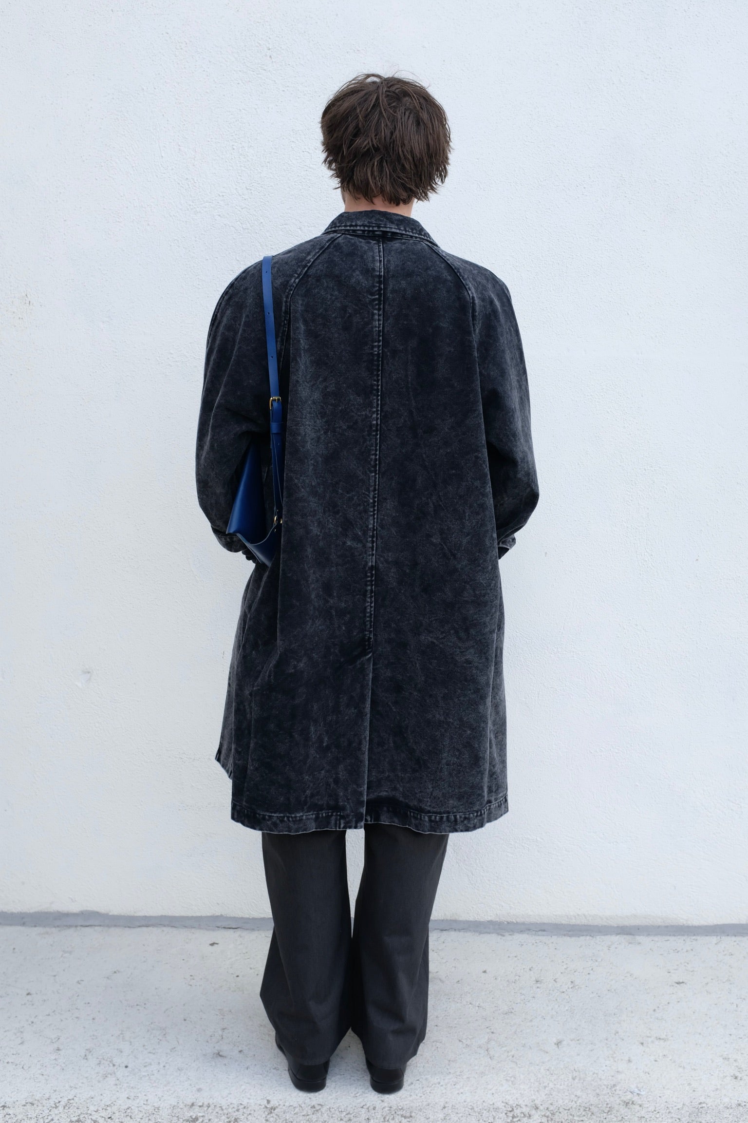 7115 by Szeki Spring Duster / Spotted Washed Black