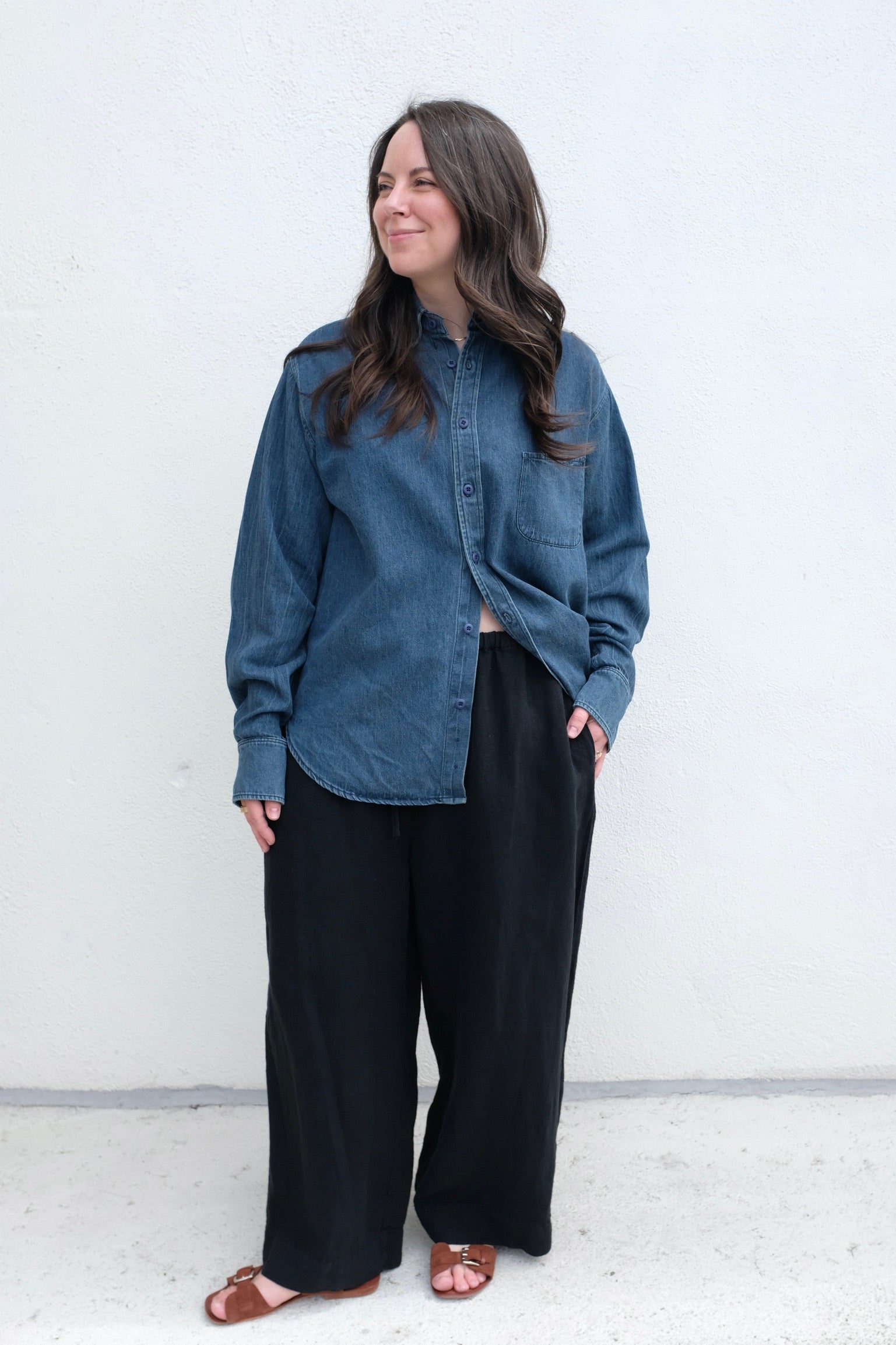 Jungmaven Summer Denim Catalina Shirt / Medium Indigo