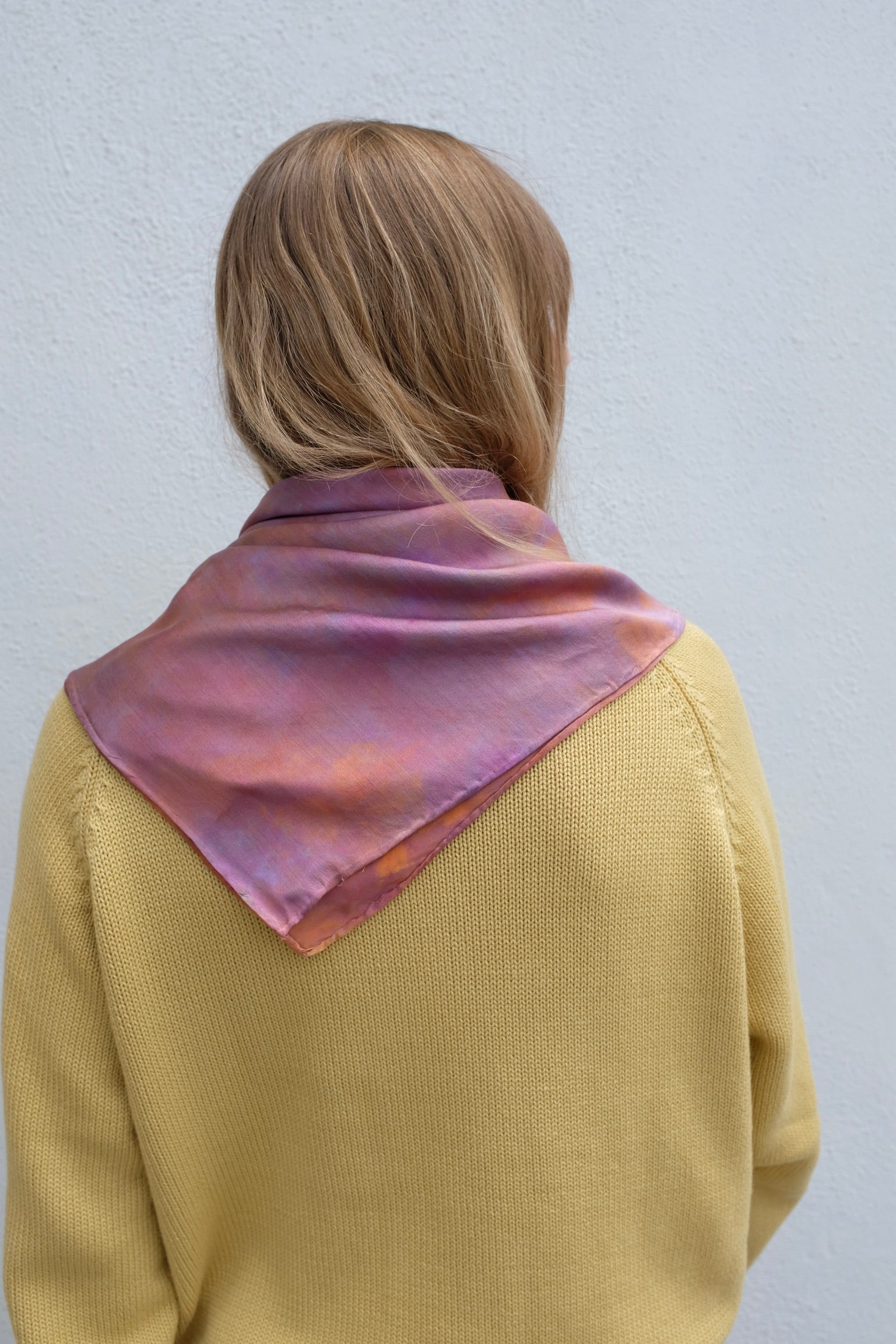 Riverside Tool Dye Silk Scarf / Truffle
