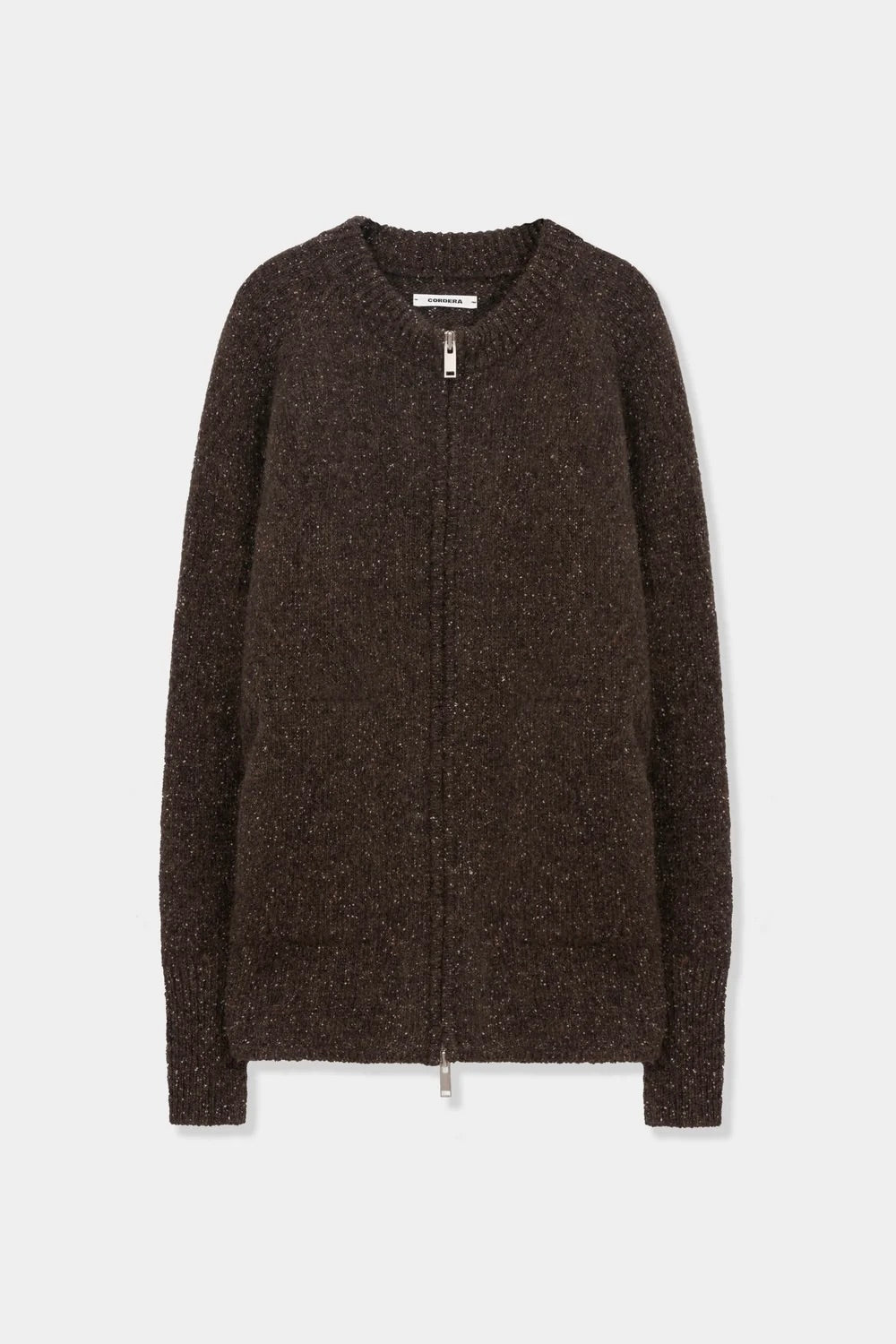 Cordera Speckled Zip Jacket / Chocolate