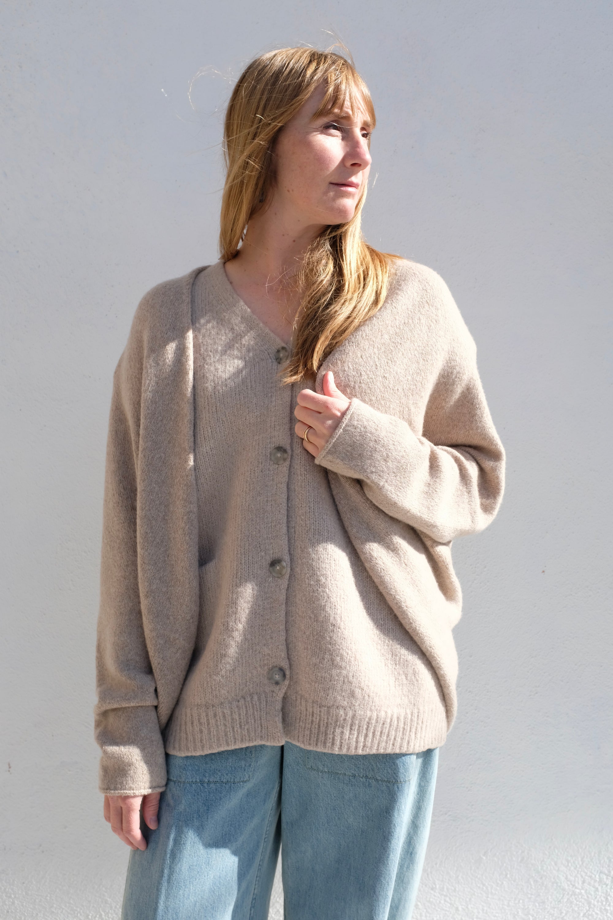Lauren Manoogian Soft Horizontal Cardigan / Oak