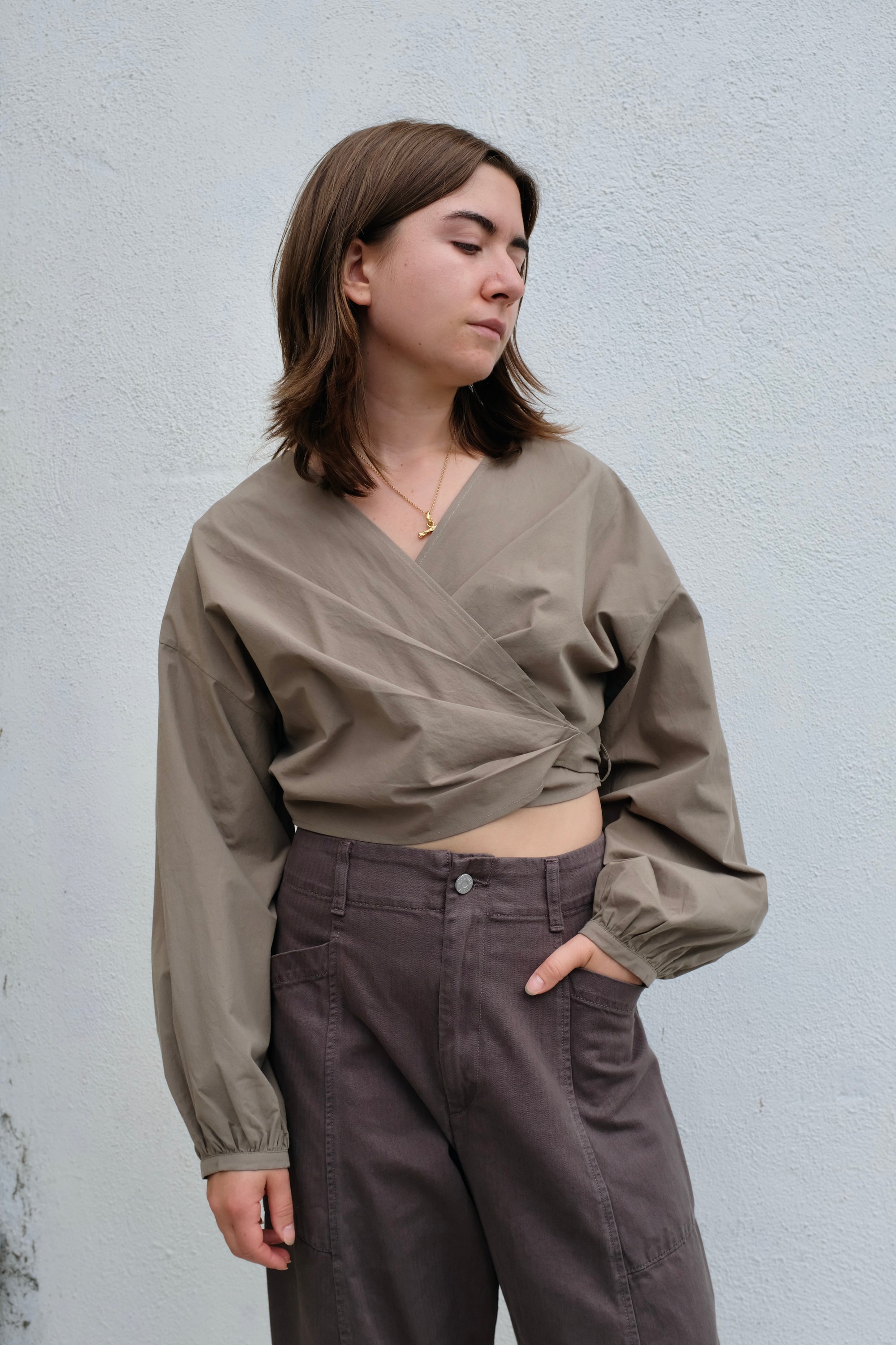 Shaina Mote Giverny Blouse Cotton / Umber