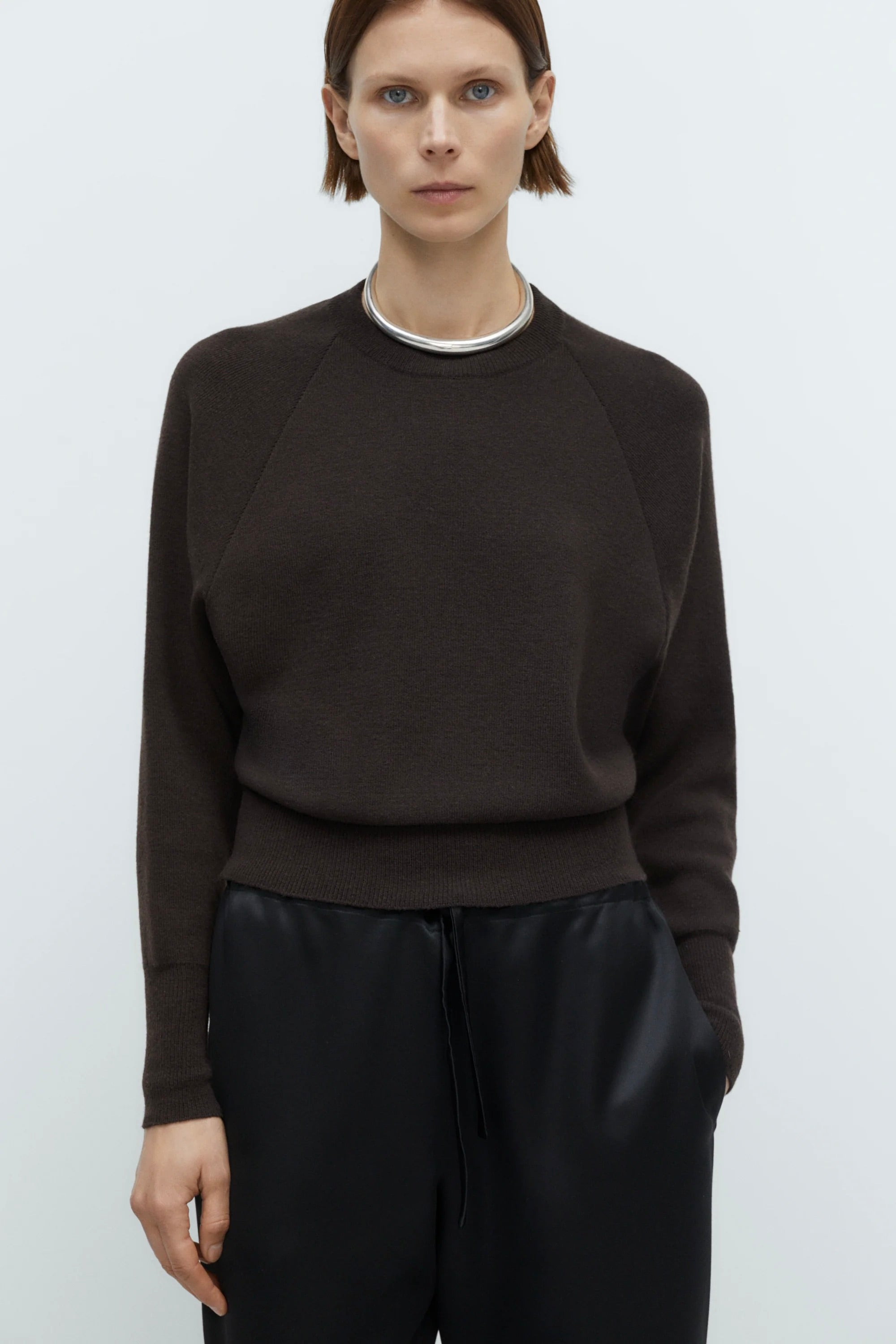 Cordera Merino and Cashmere Sweater / Brown
